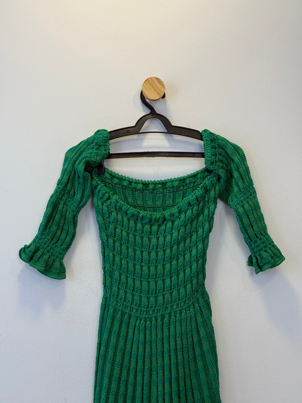 Vestido Tricot Verde Esmeralda