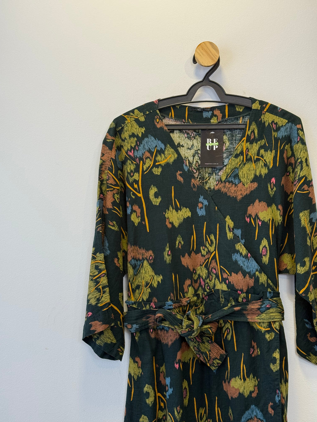 Vestido Estampado com Cinto