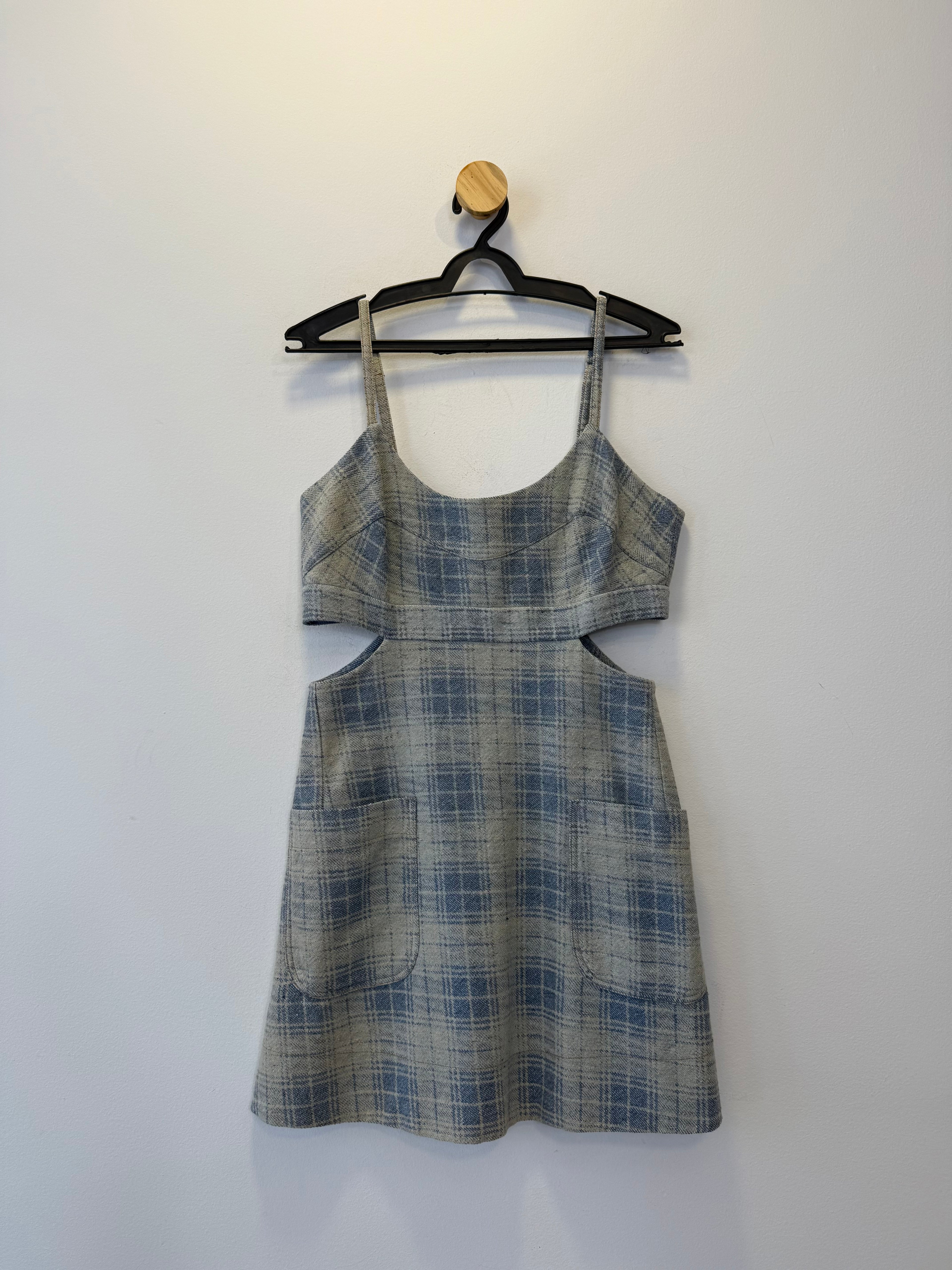 Vestido Curto Xadrez