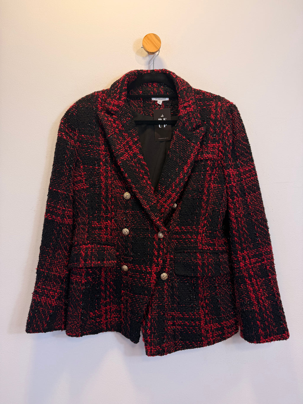 Casaco Tweed Bicolor La Chocolê