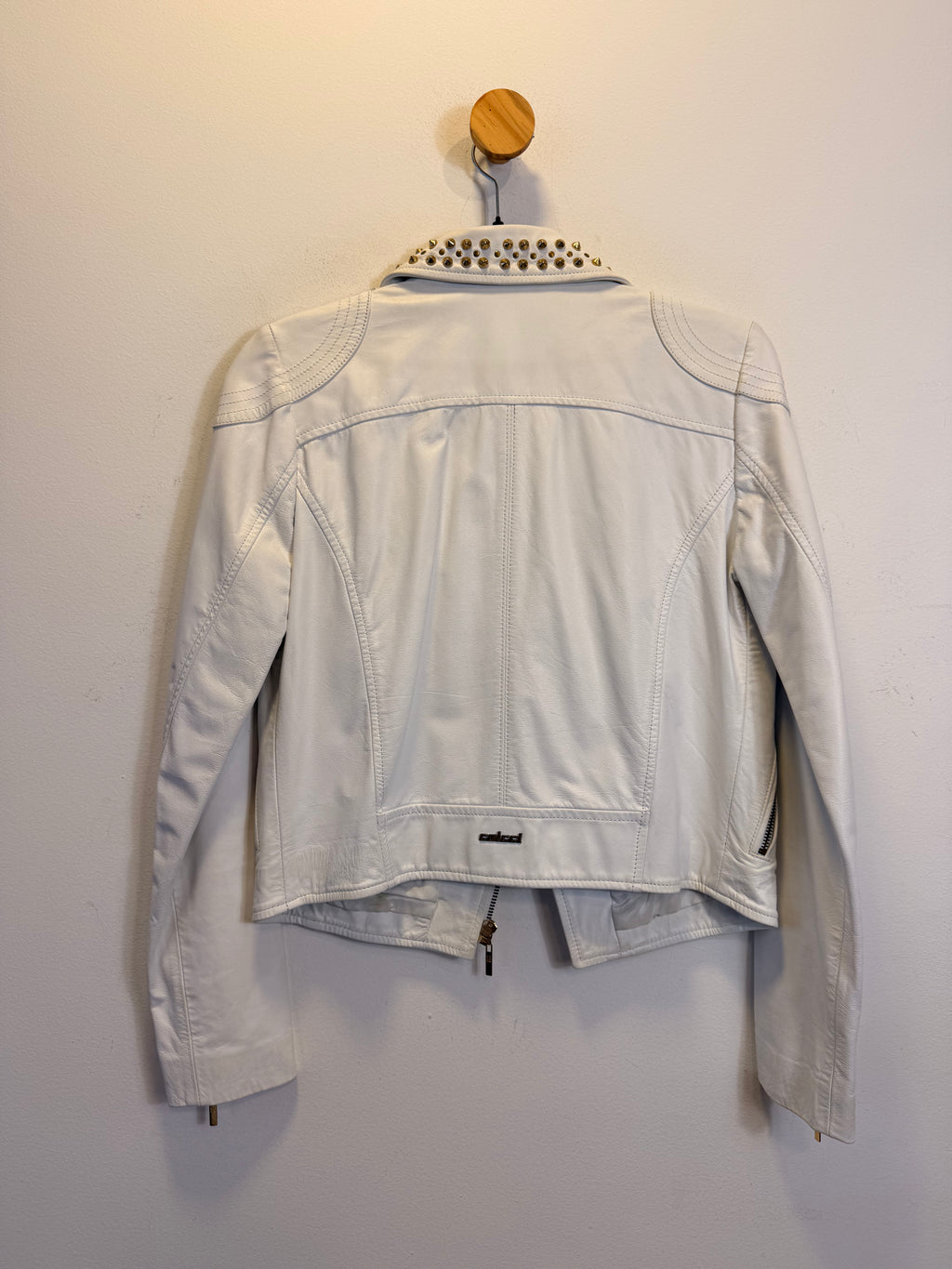 Jaqueta de Couro Branca Colcci