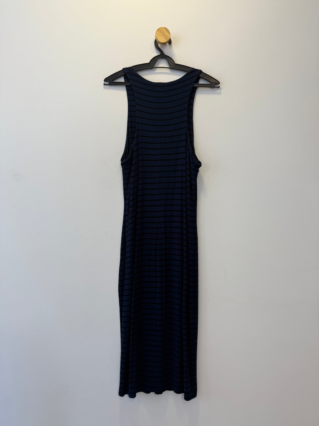 Vestido Azul Marinho Listrado