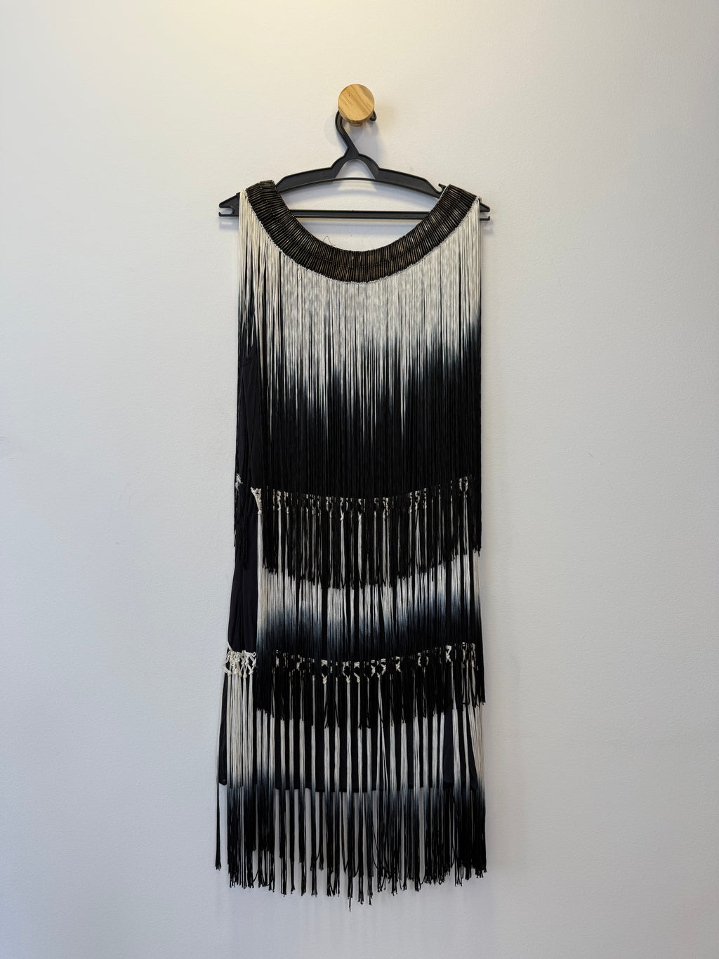 Vestido Franjas Preto e Branco