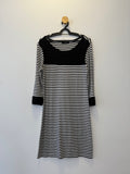Vestido Listrado Preto e Branco