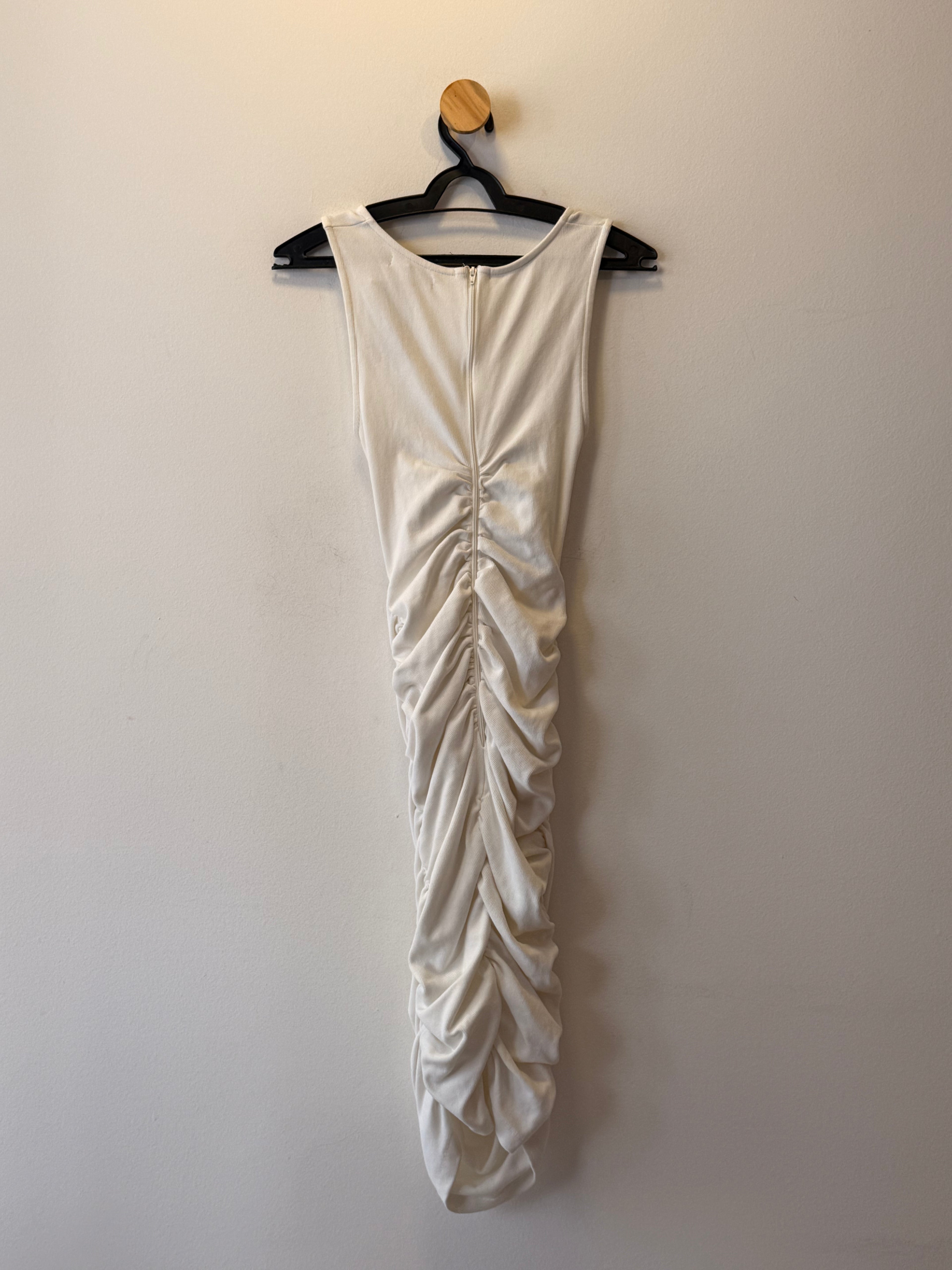 Vestido Branco Drapeado
