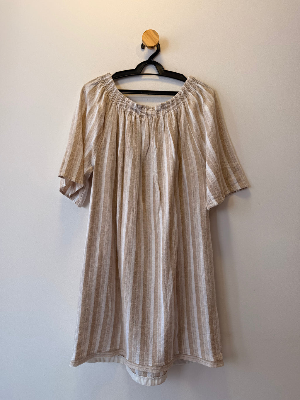 Vestido algodão listrado