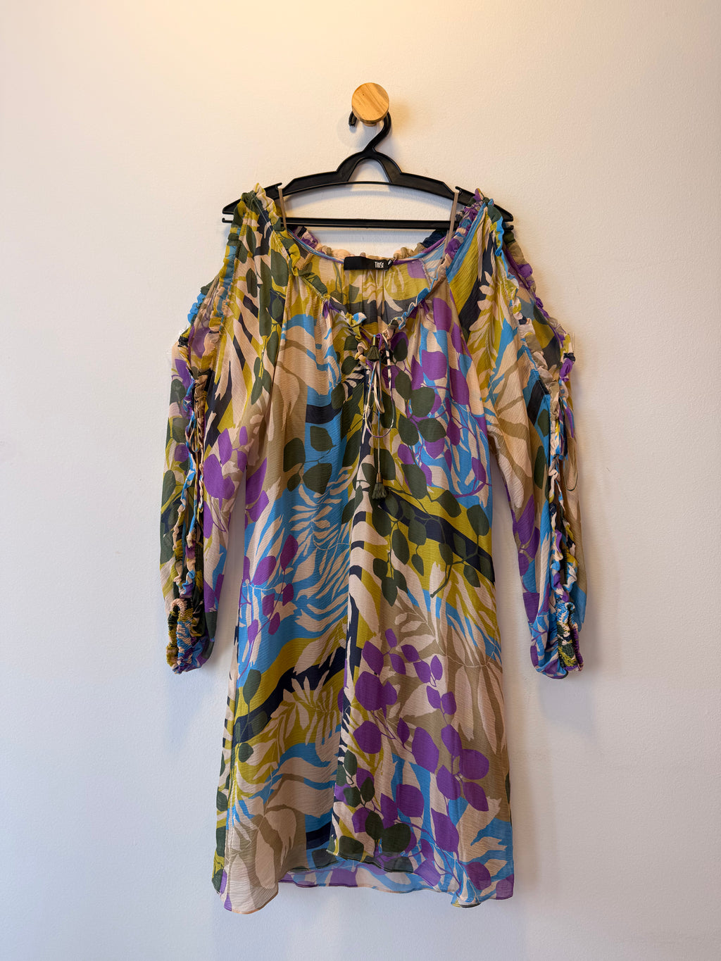 Vestido Curto com Estampa Floral