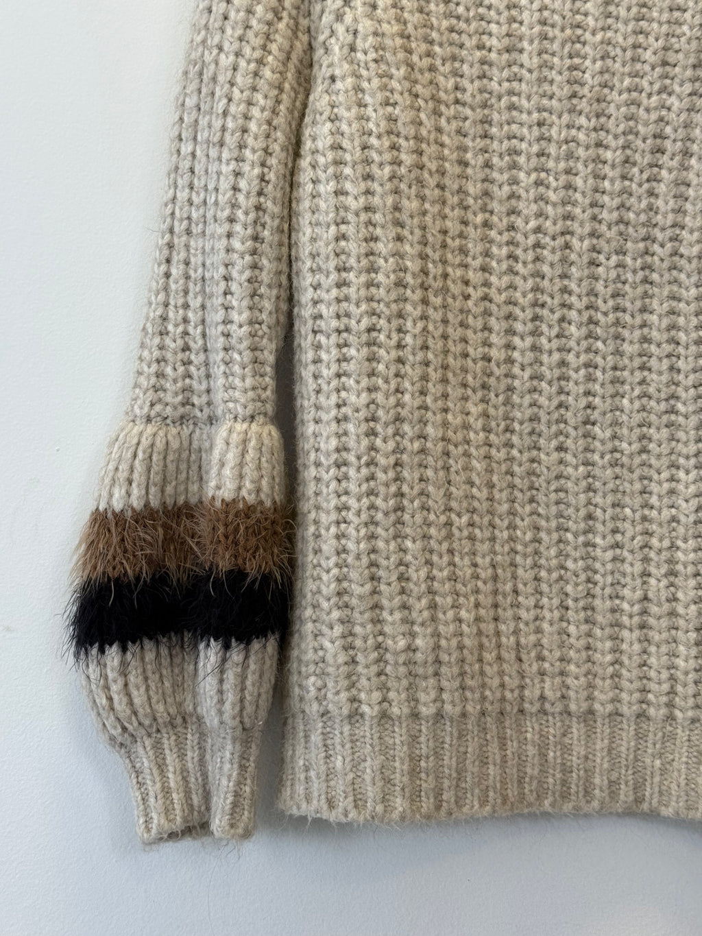 Pulôver de Tricot Marfim