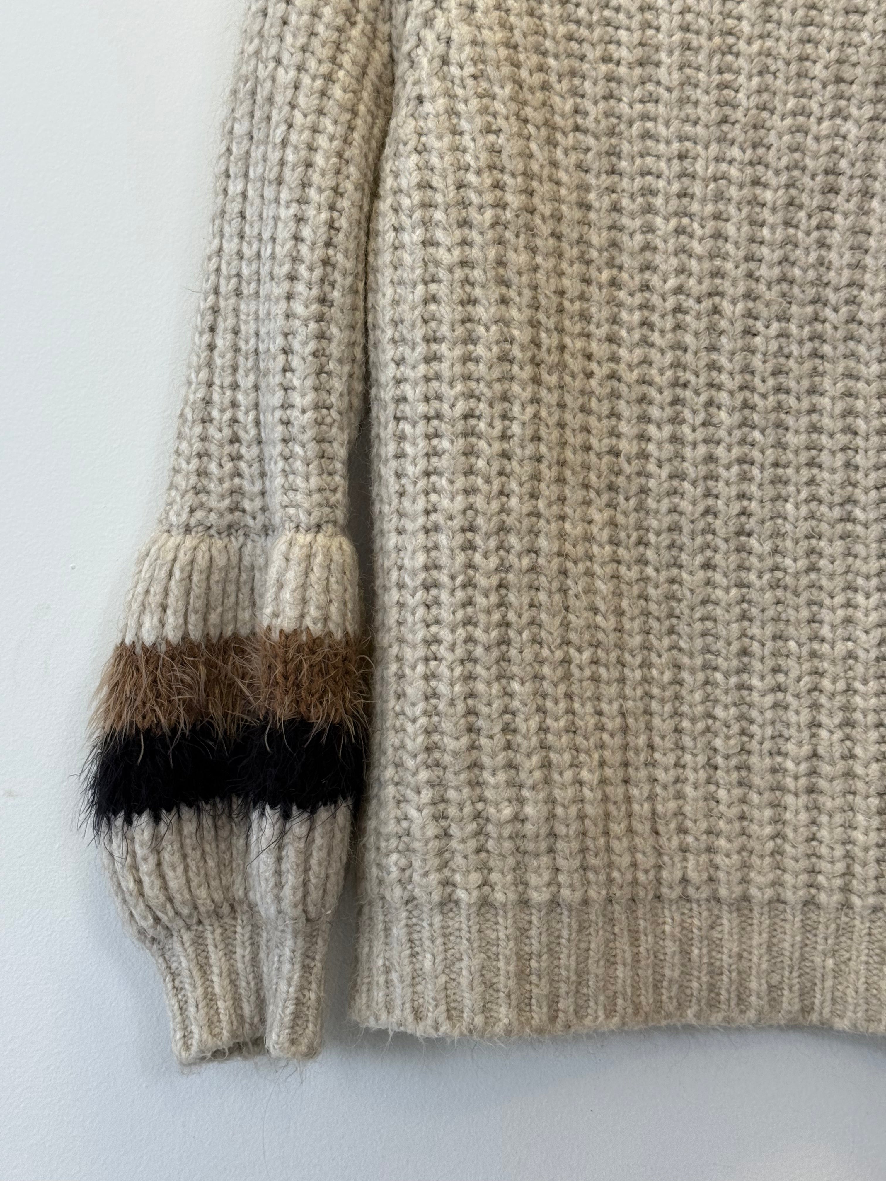 Pulôver de Tricot Marfim
