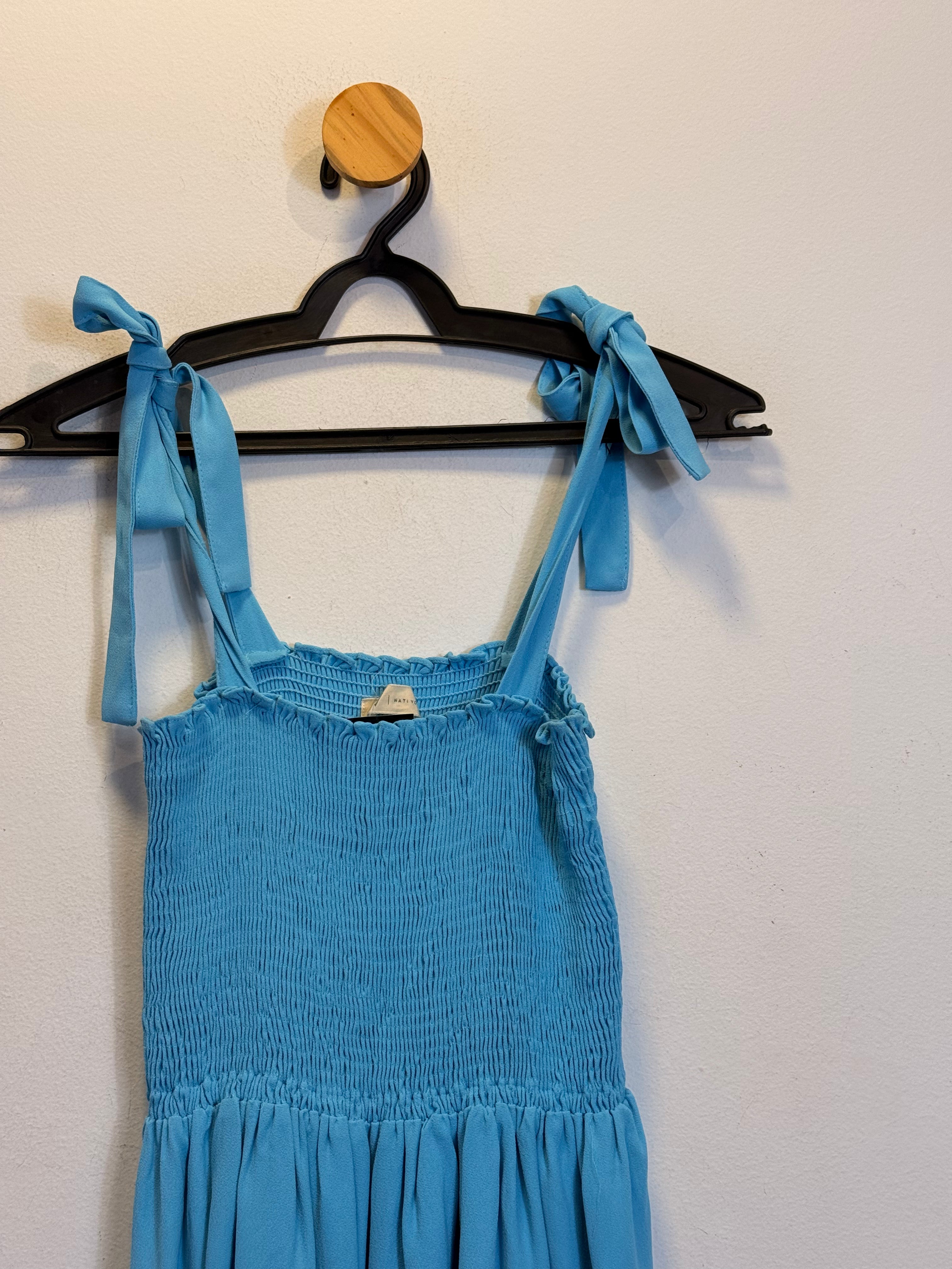Vestido Azul Claro Nati Vozza