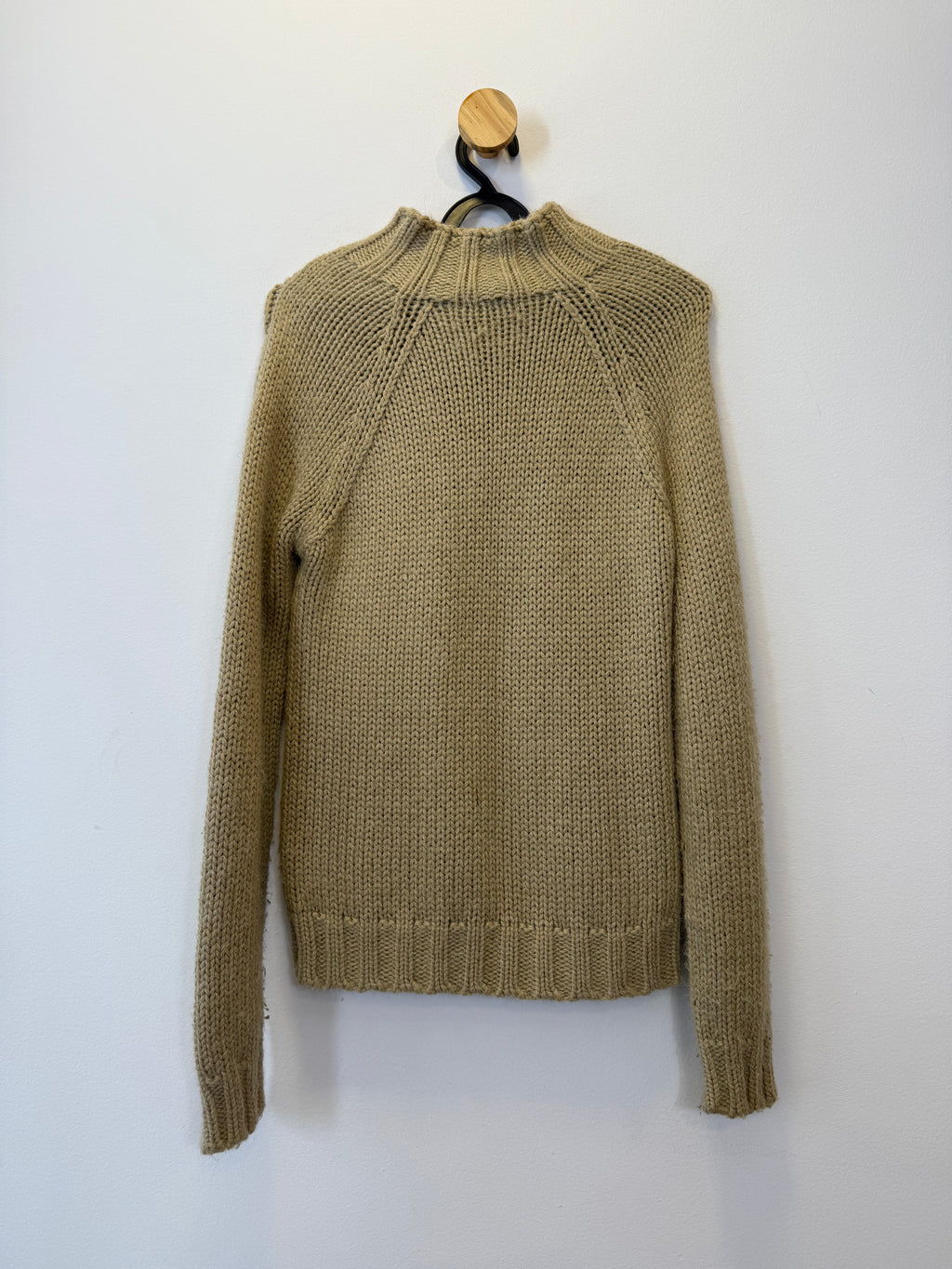 Pulôver Tricot Trançado Bege