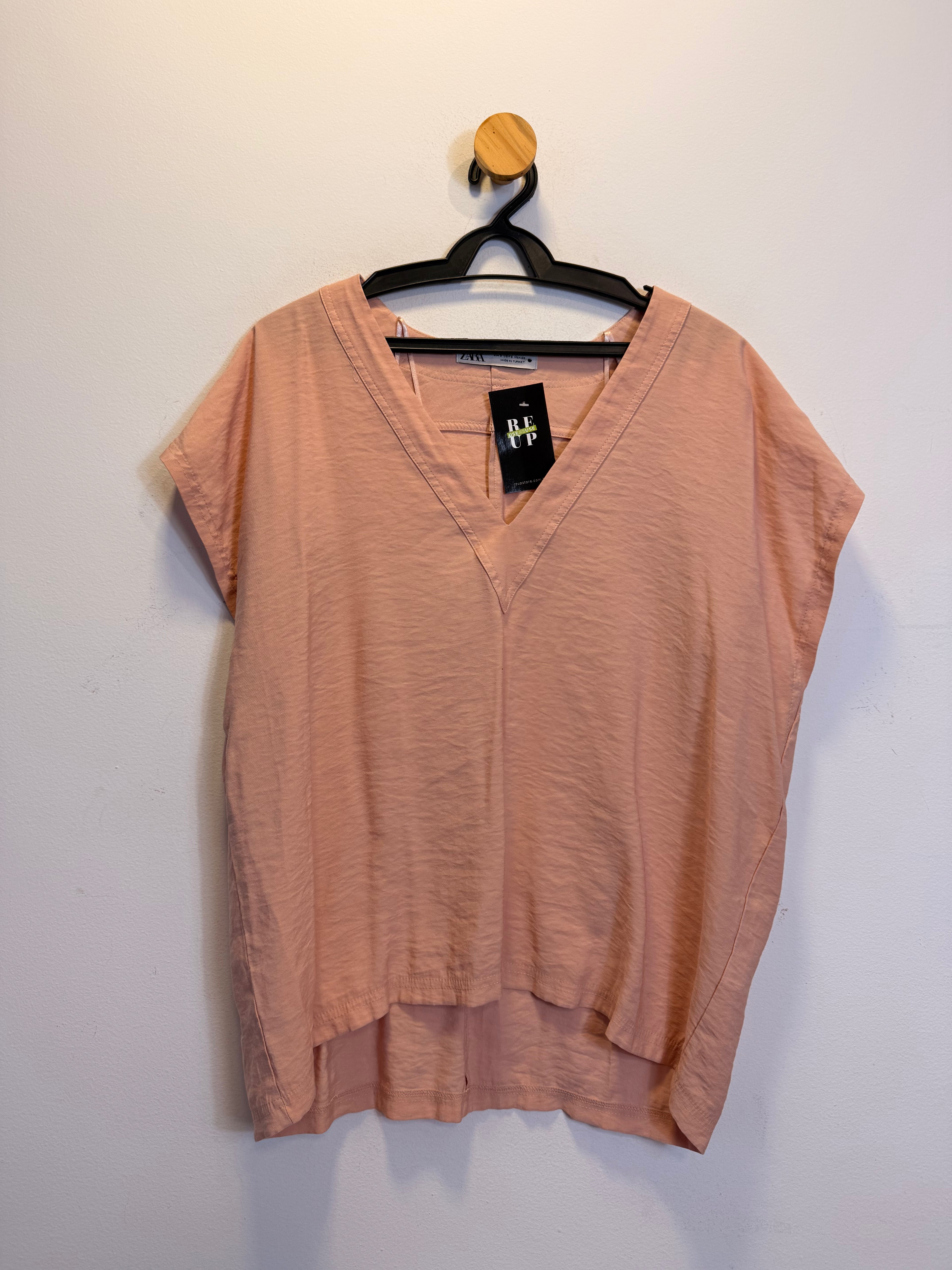 Blusa Rosa Claro Zara