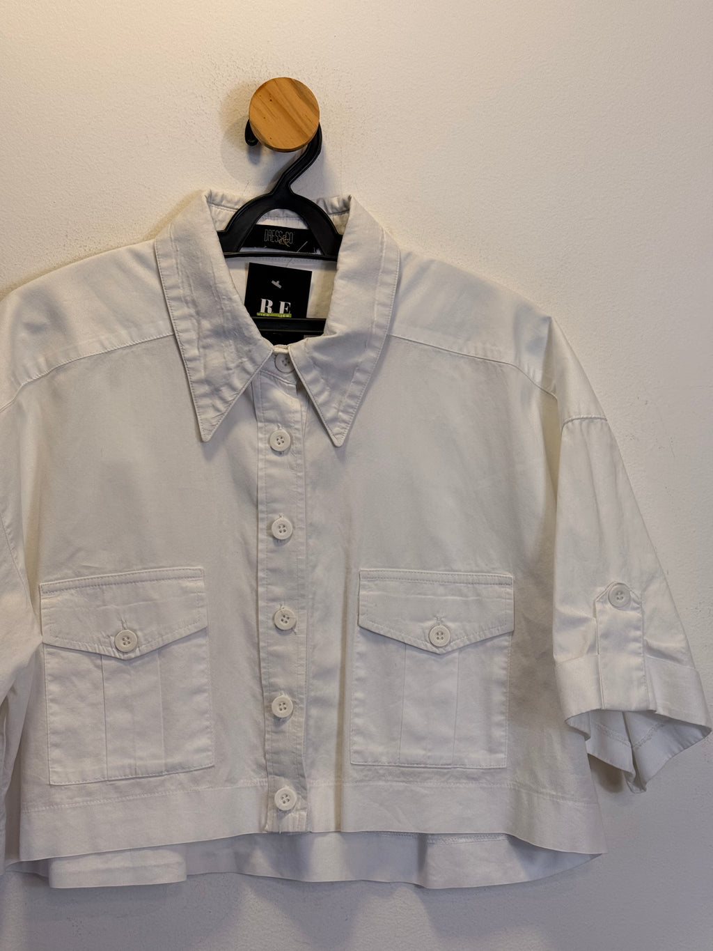 Camisa Manga Curta Branca