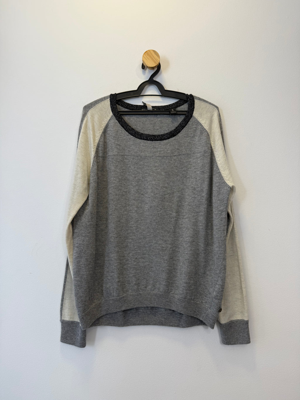 Blusa Tricot Mescla Cinza