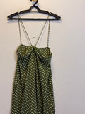 Vestido Poá Verde Zara