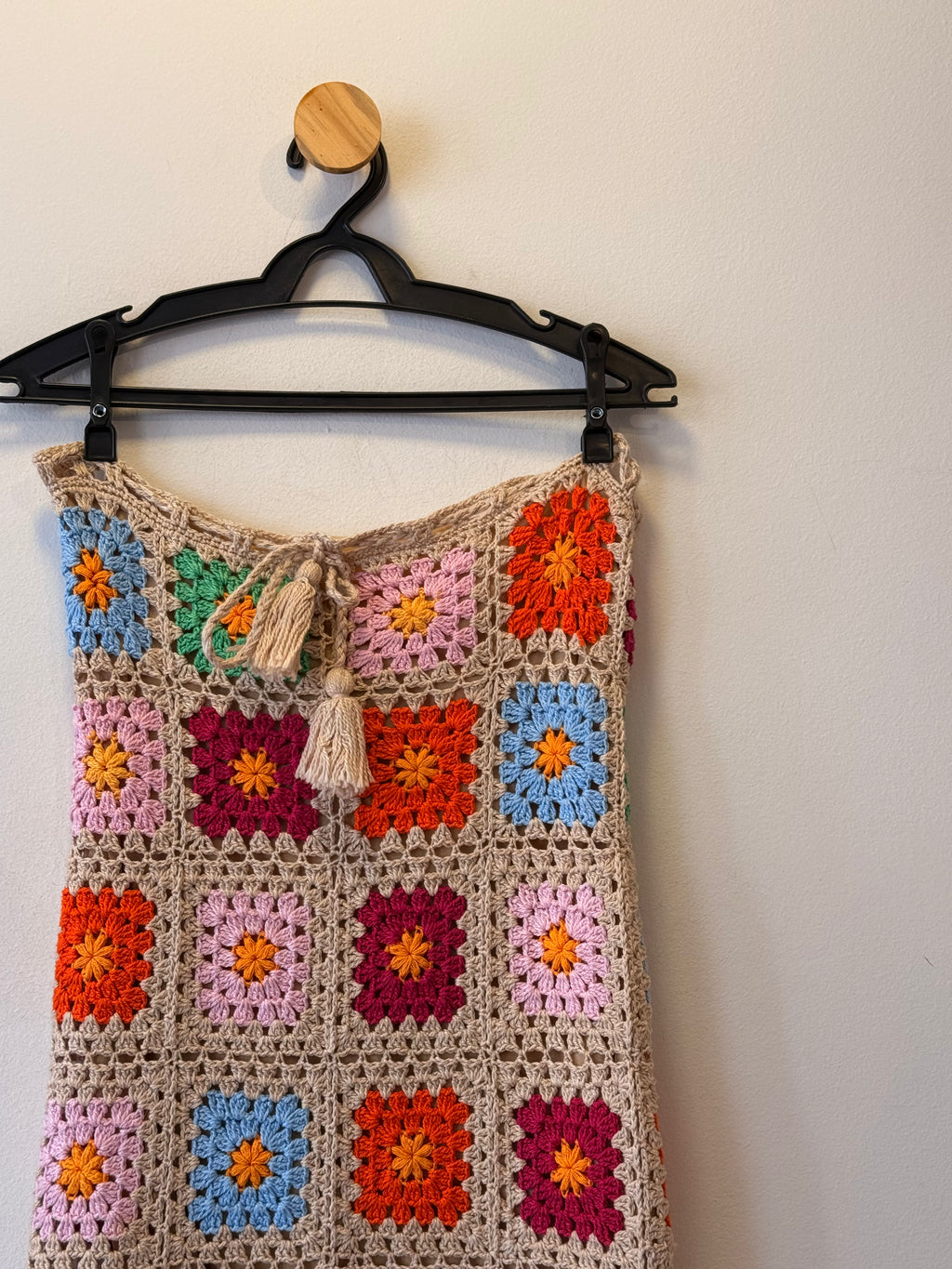 Saia Midi Reta de Crochet