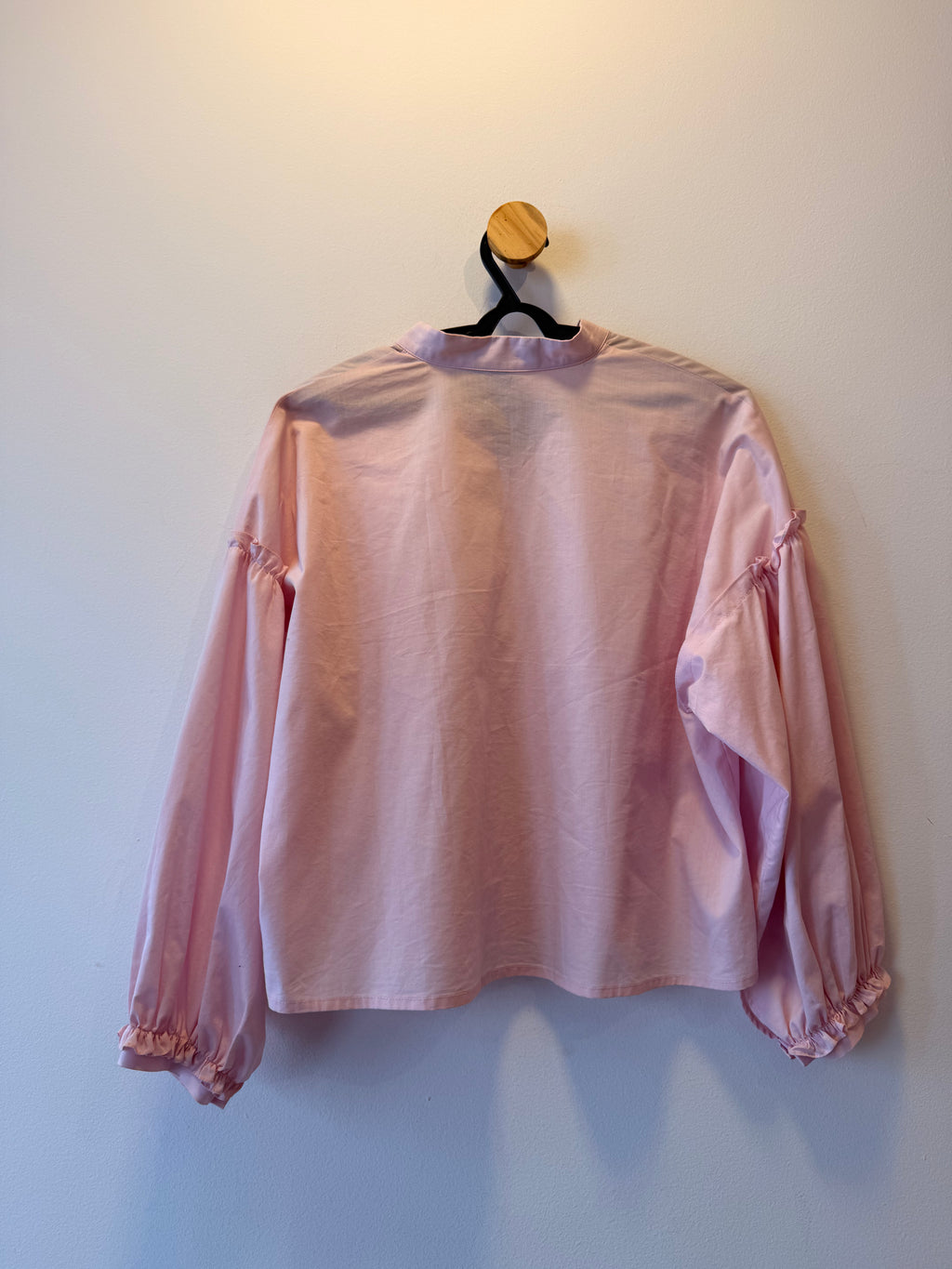 Camisa Manga Longa Rosa Bebê