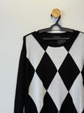 Suéter Tricot Estampa Rombos