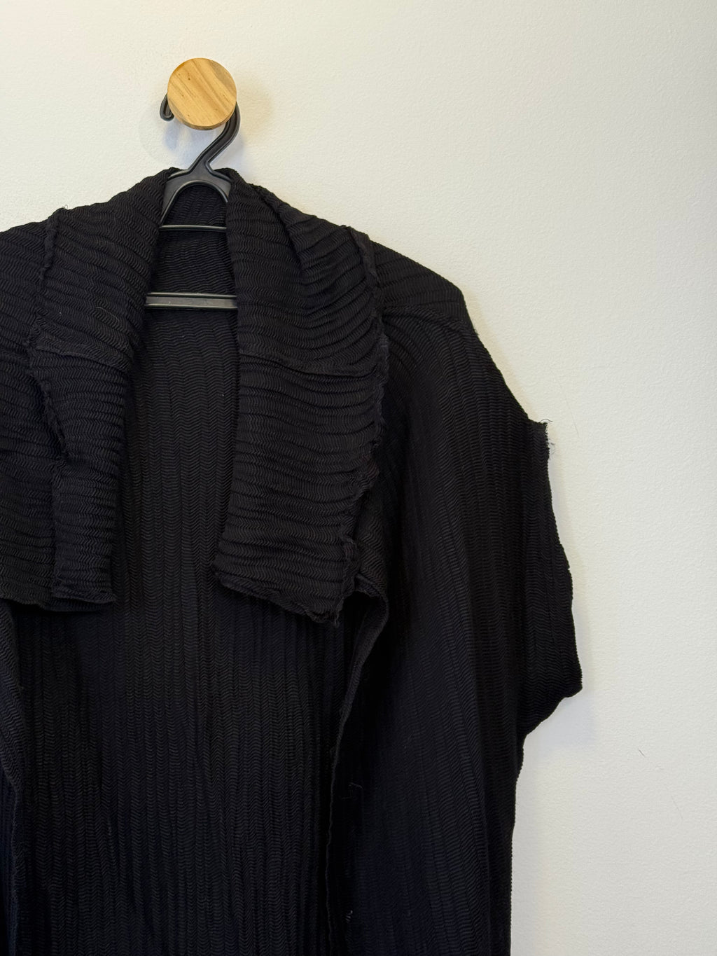 Colete em Tricot  Alongado Preto