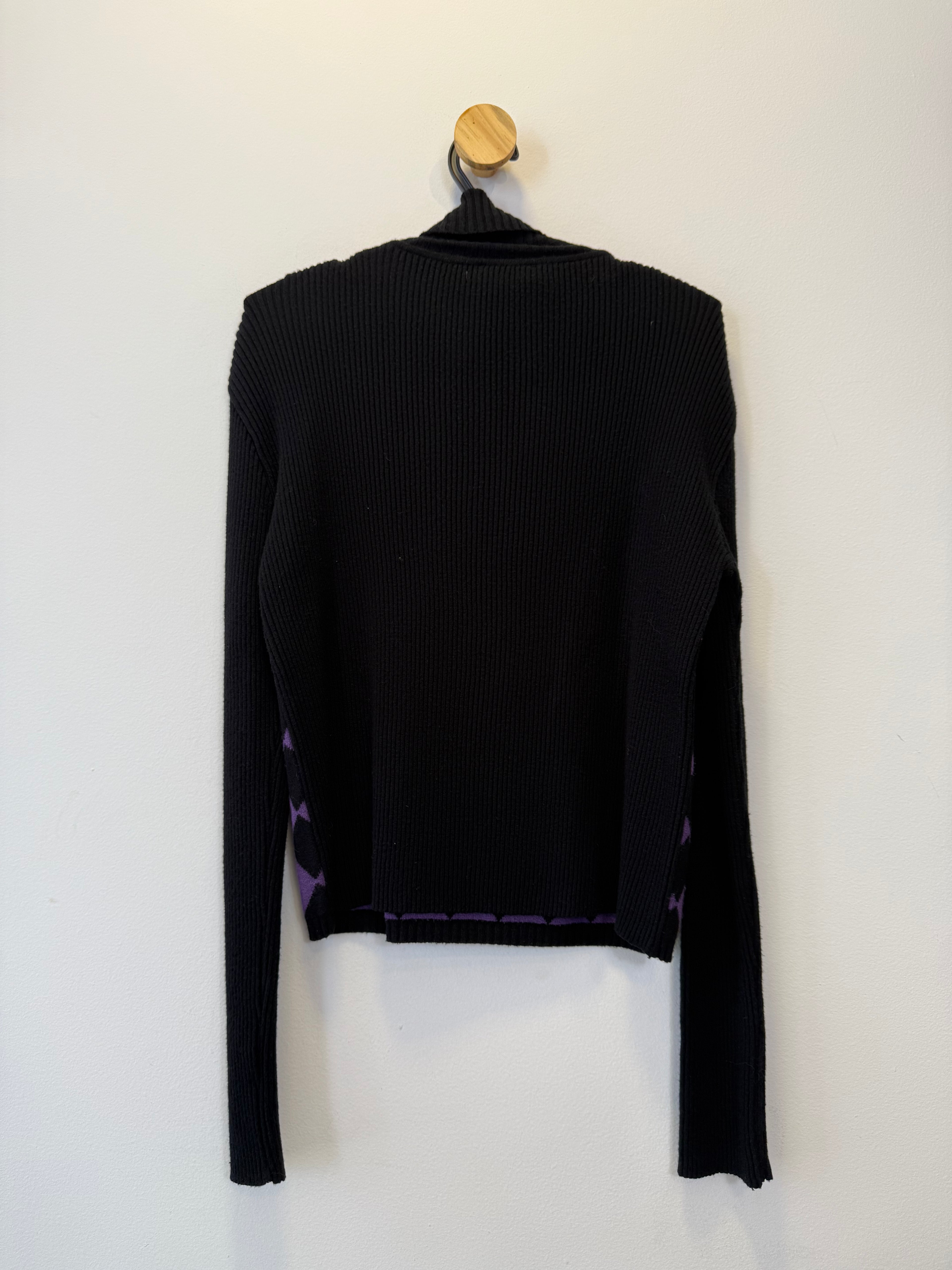 Suéter Tricot Gola Alta Rombos
