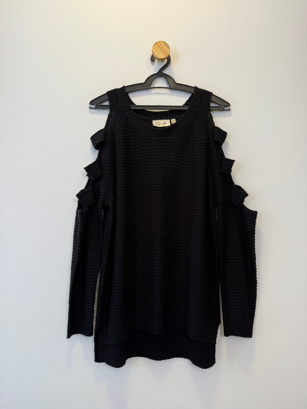 Suéter Tricot Preto Recortes