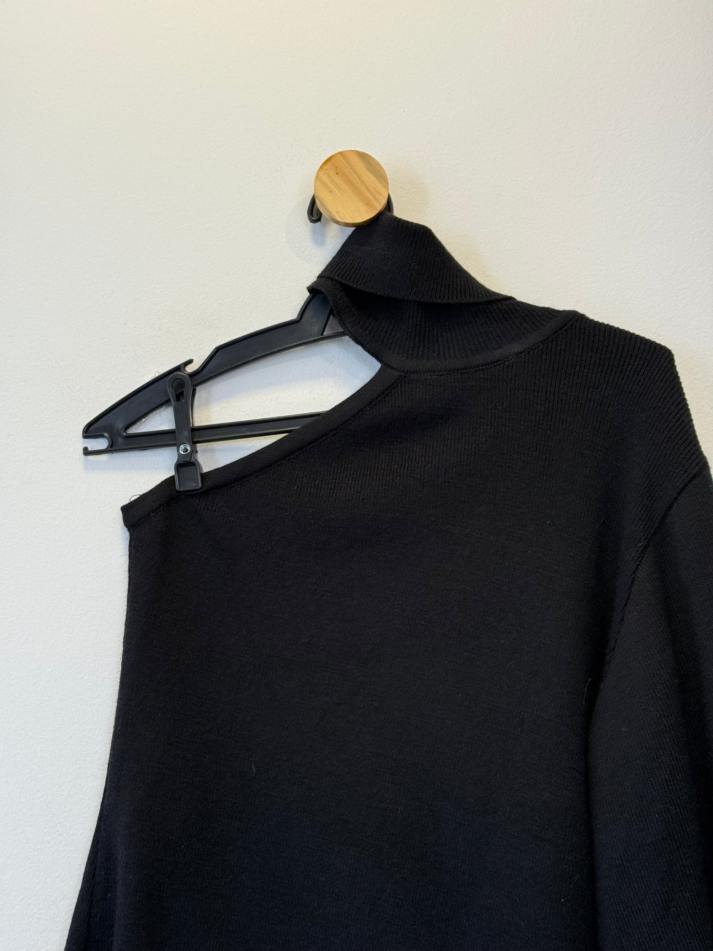 Blusa Tricot Preta Nula Manga