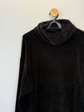 Pulôver Tricot Preto Gola Boba