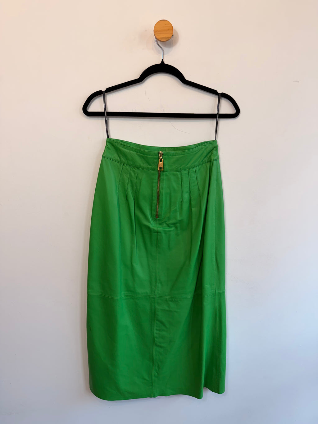 Saia de Couro Verde Verosenso