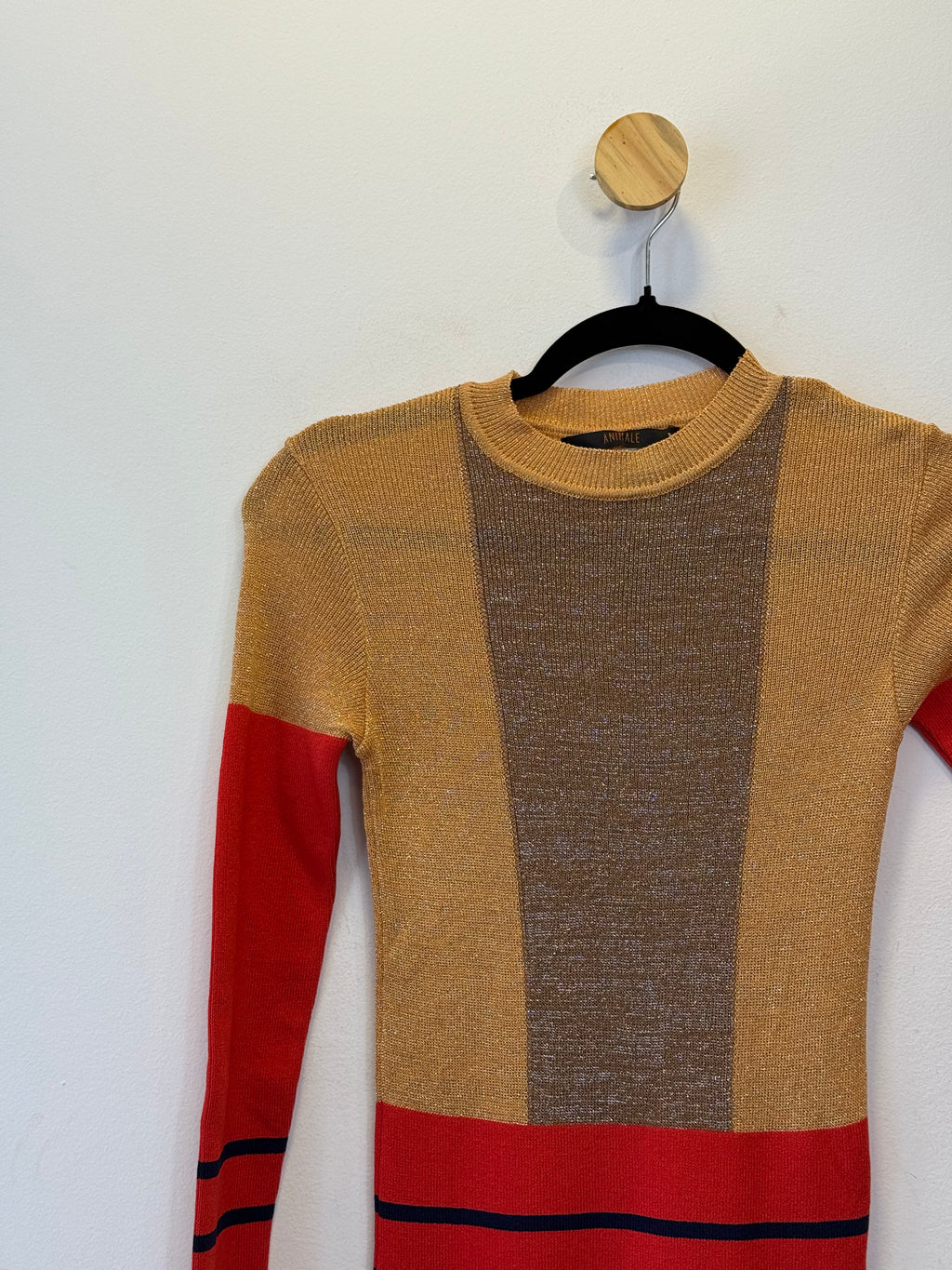 Suéter em Tricot Ocre