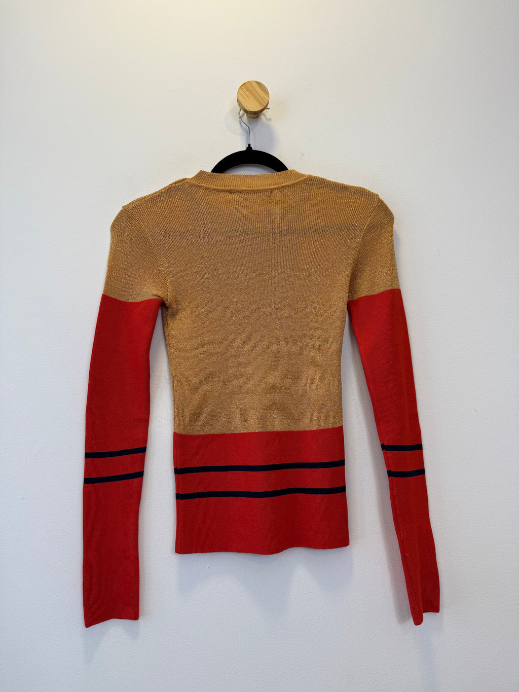 Suéter em Tricot Ocre