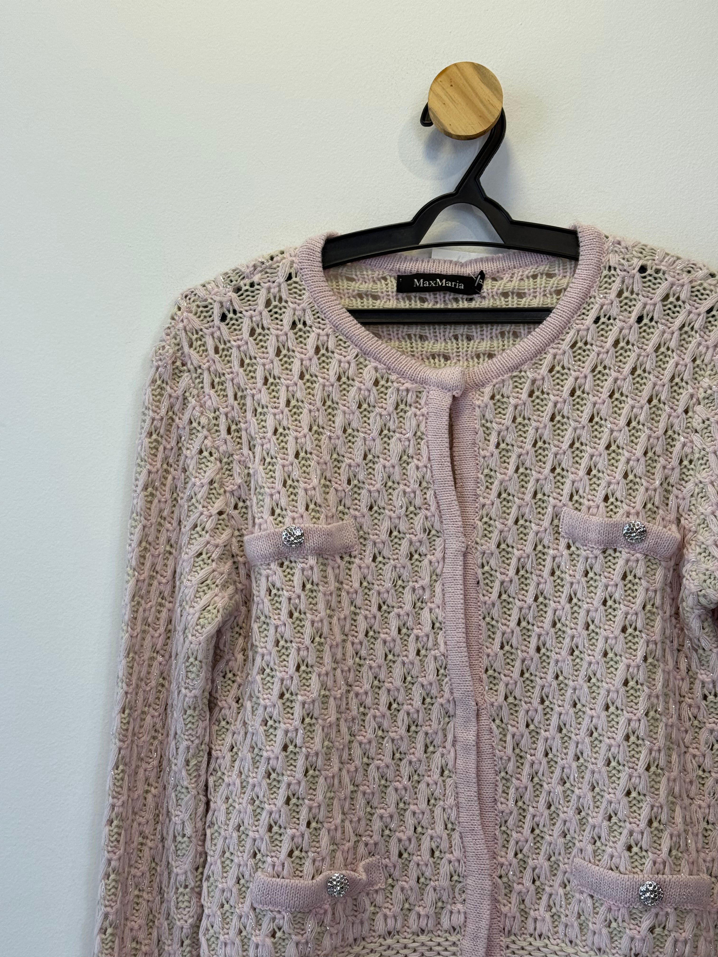 Cardigan Tricot Rosa Millennial