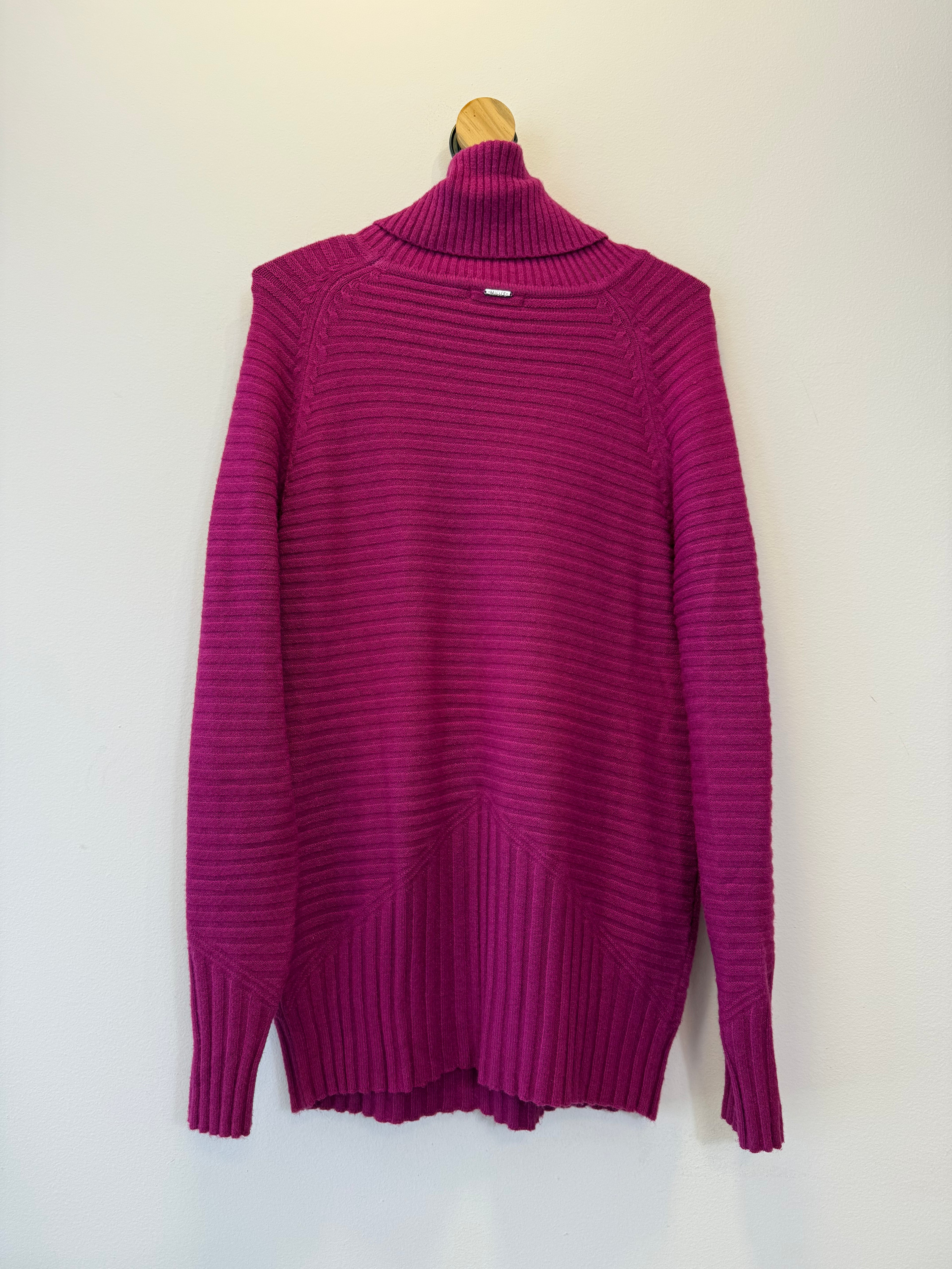 Suéter Tricot Rosa Fucsia