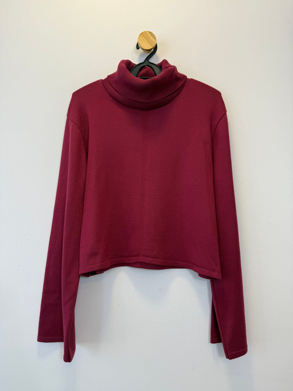 Suéter Cropped Tricot Púrpura