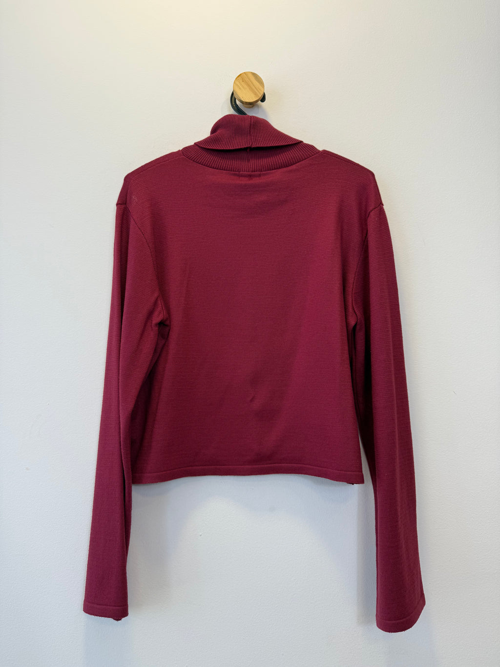 Suéter Cropped Tricot Púrpura