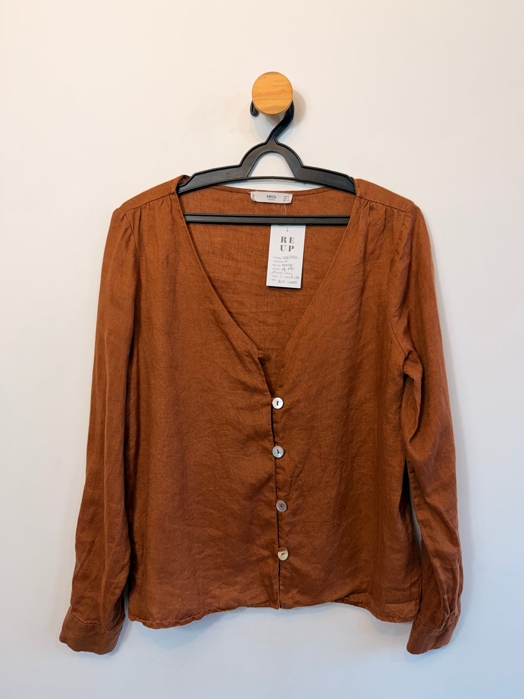 Camisa Marrom 100% Linho