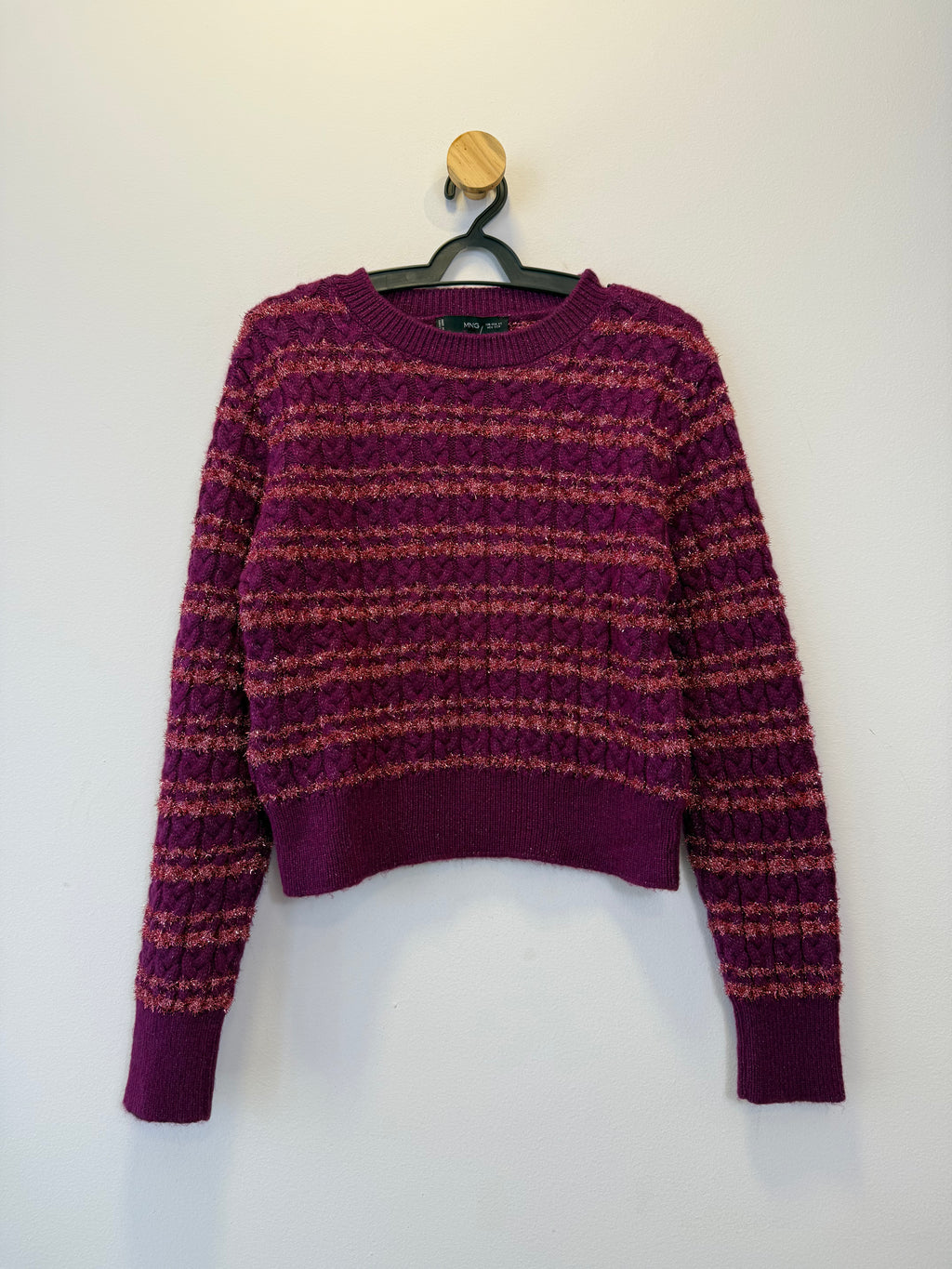 Pulôver Tricot Purpúra Listrado