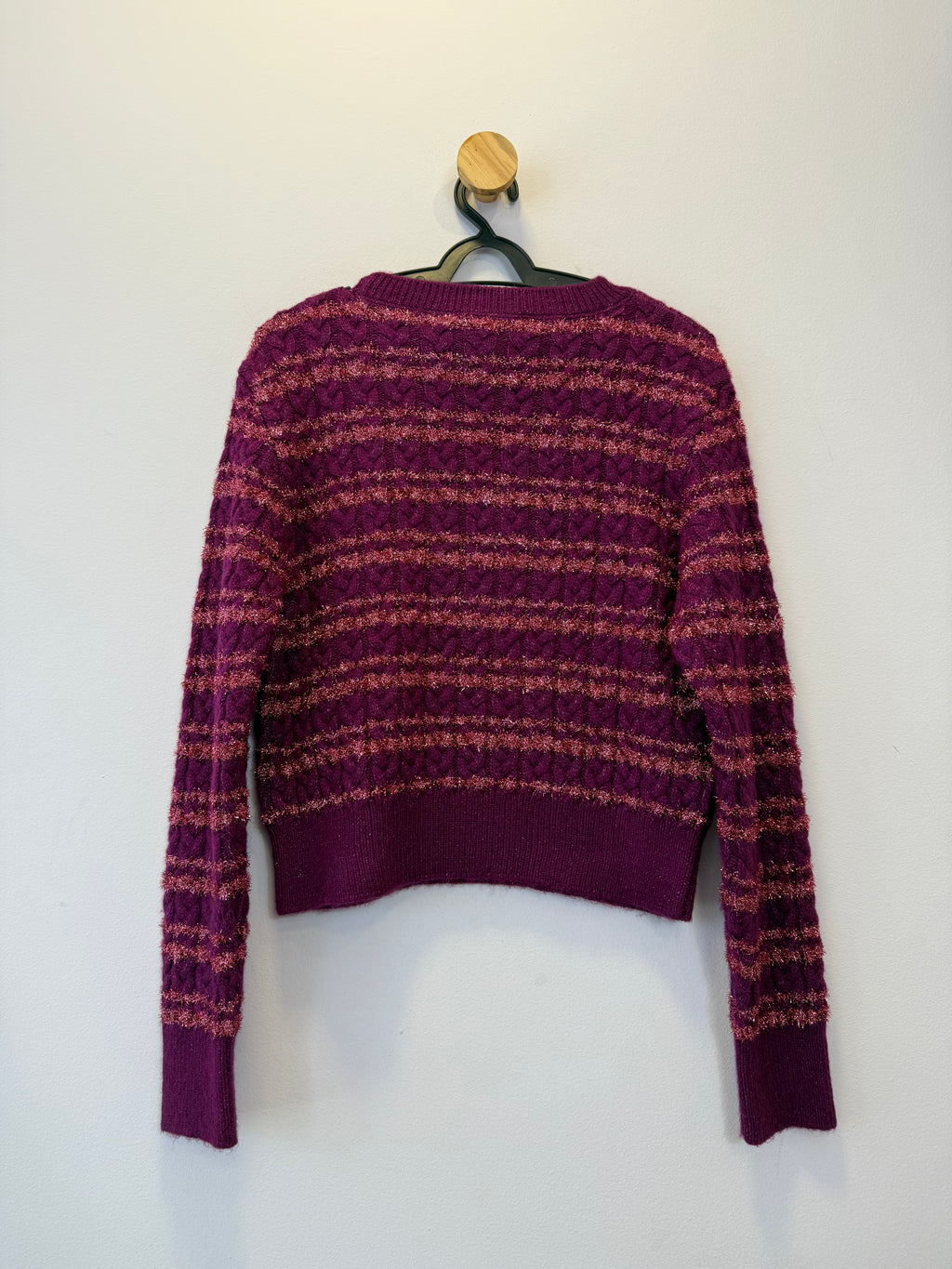 Pulôver Tricot Purpúra Listrado
