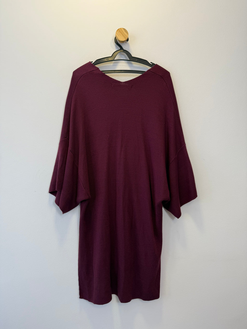Vestido Tricot Bordo