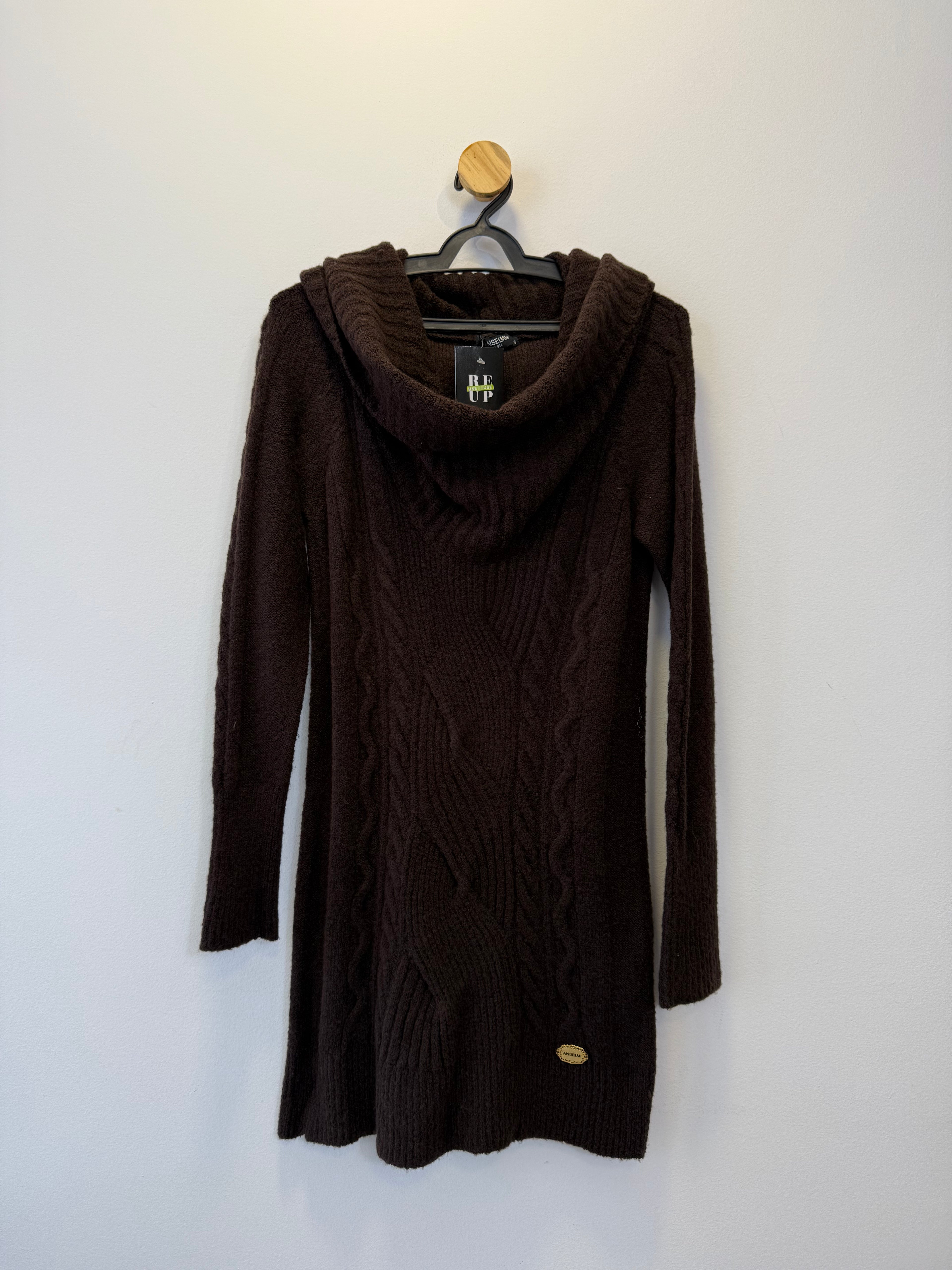 Vestido Tricot Marrom