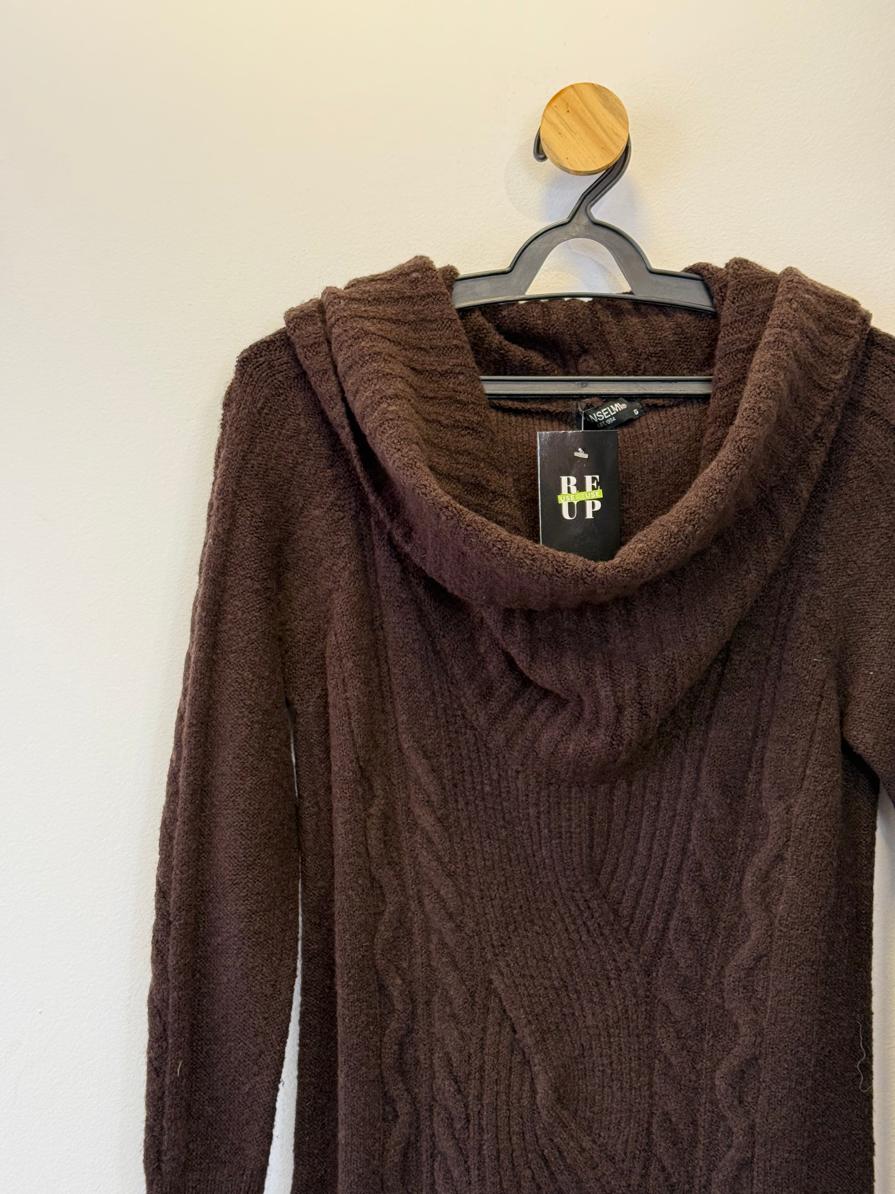 Vestido Tricot Marrom