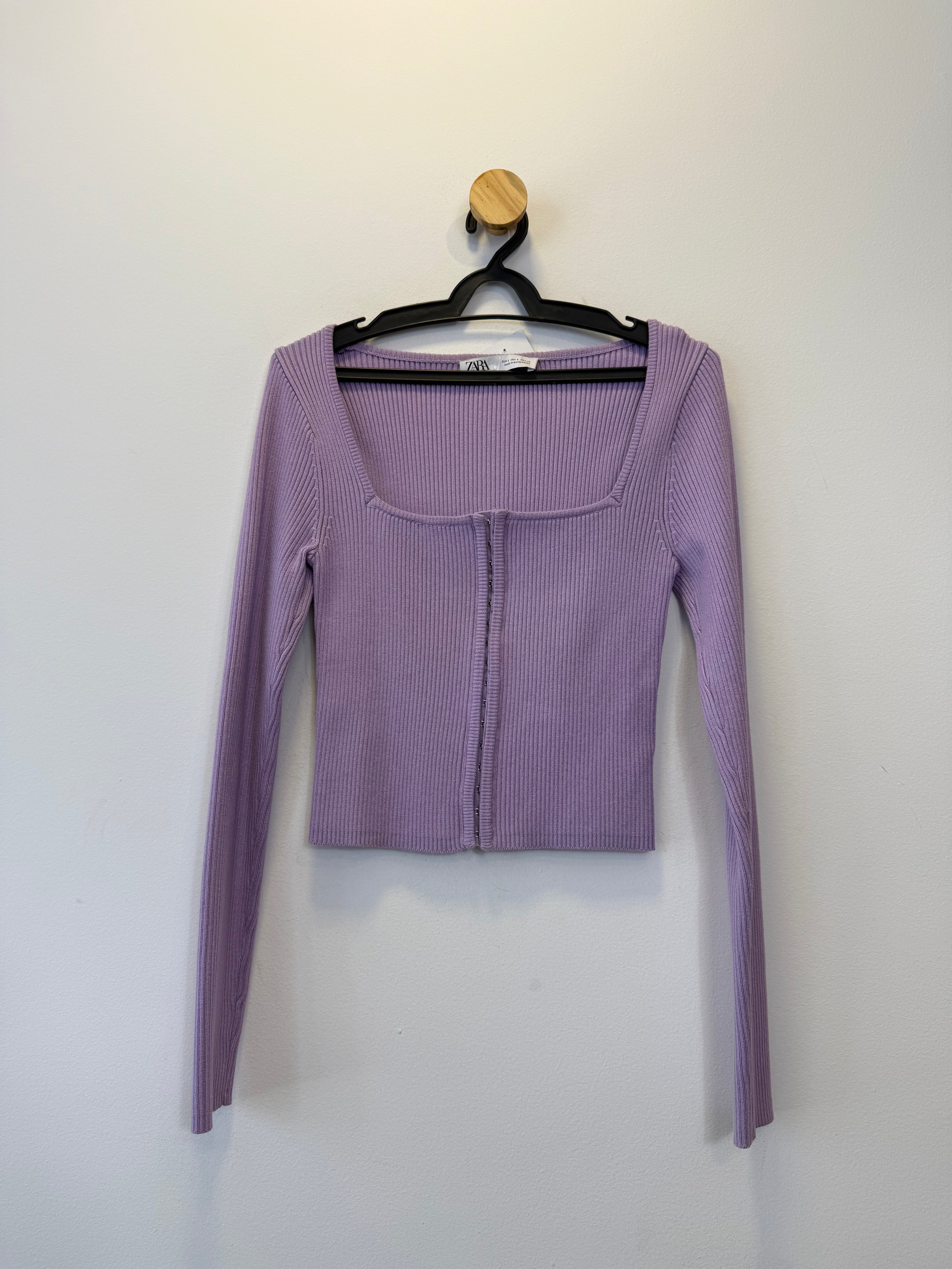 Cropped Tricot Lilás