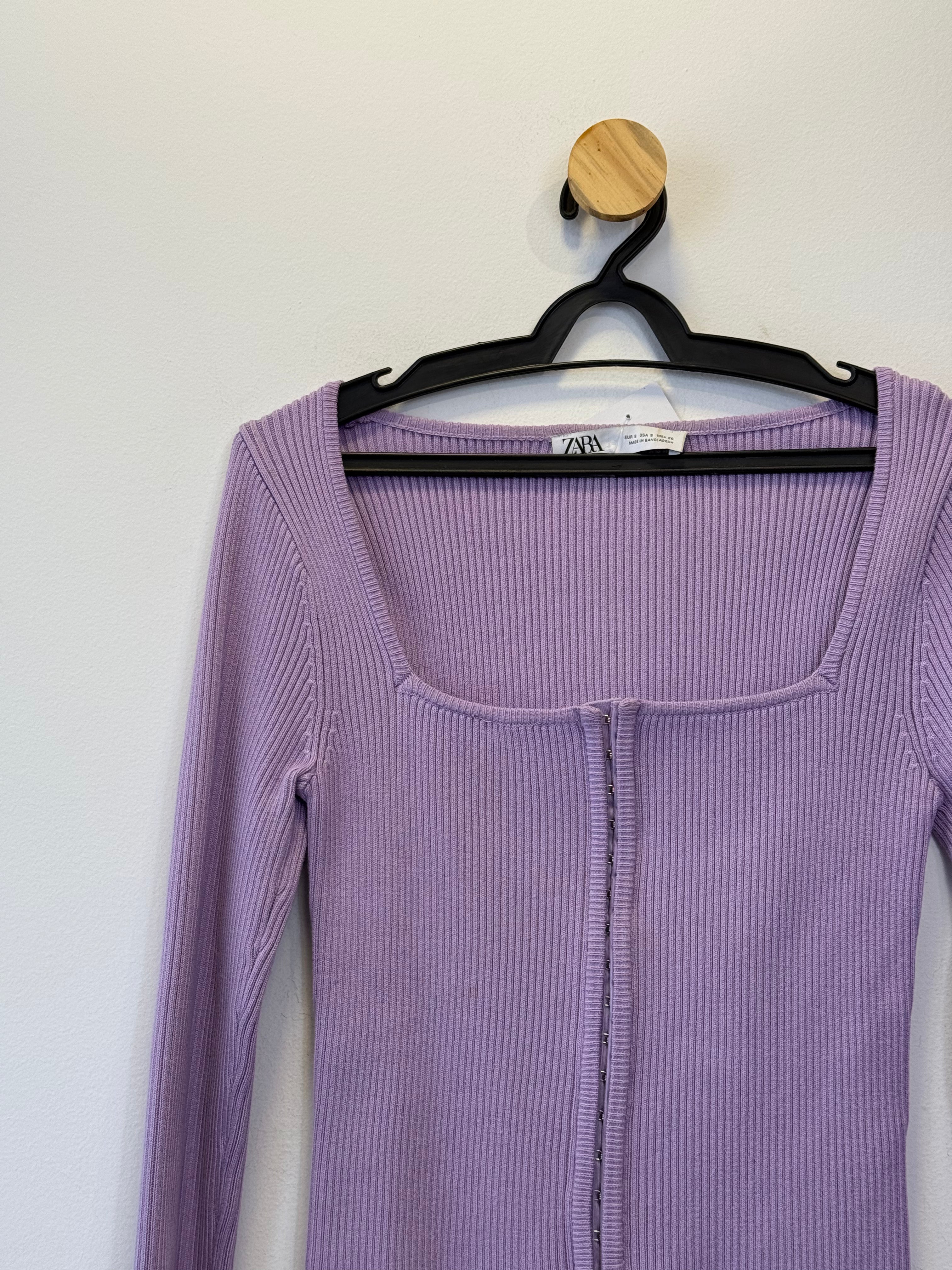 Cropped Tricot Lilás