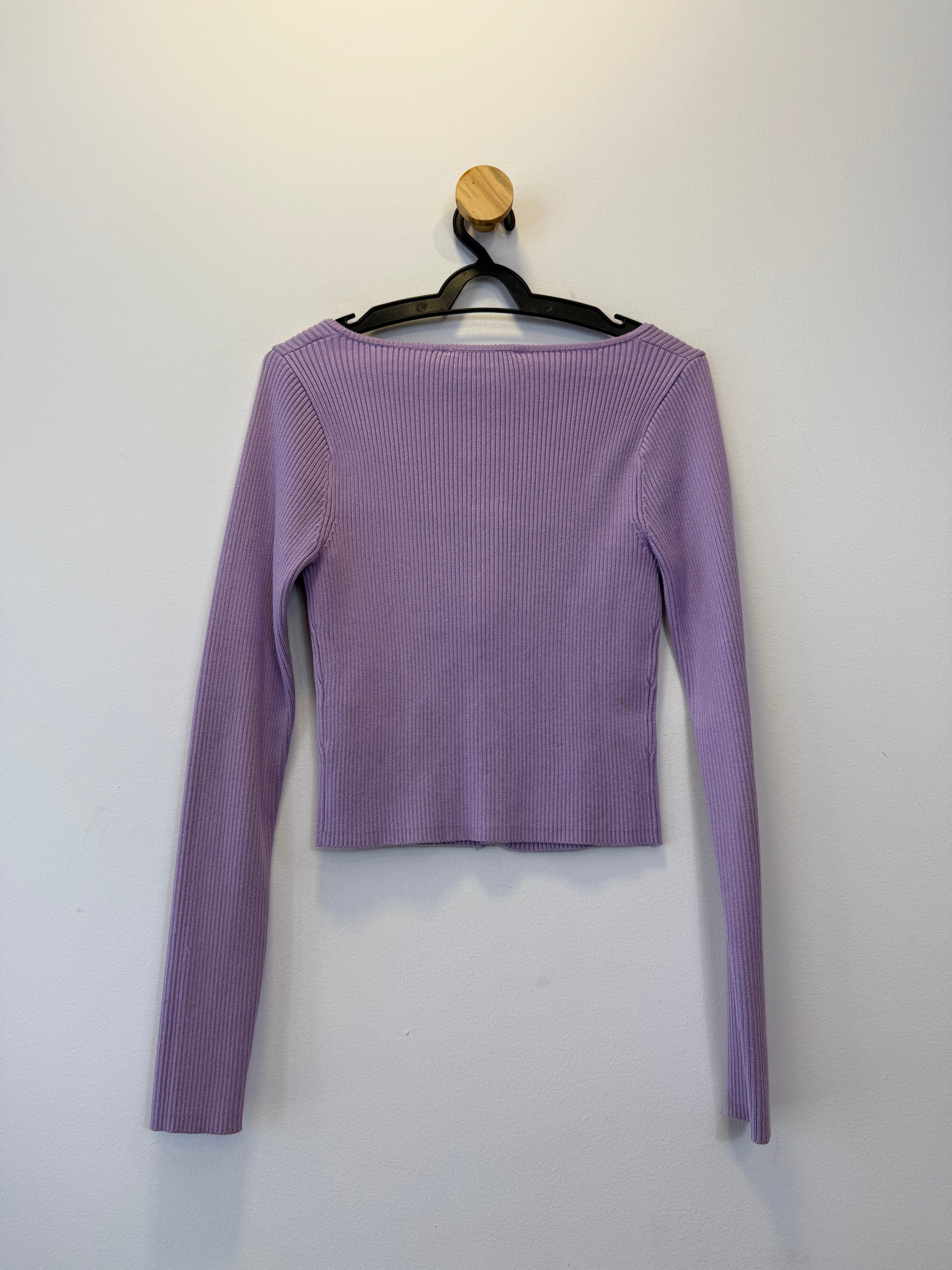 Cropped Tricot Lilás