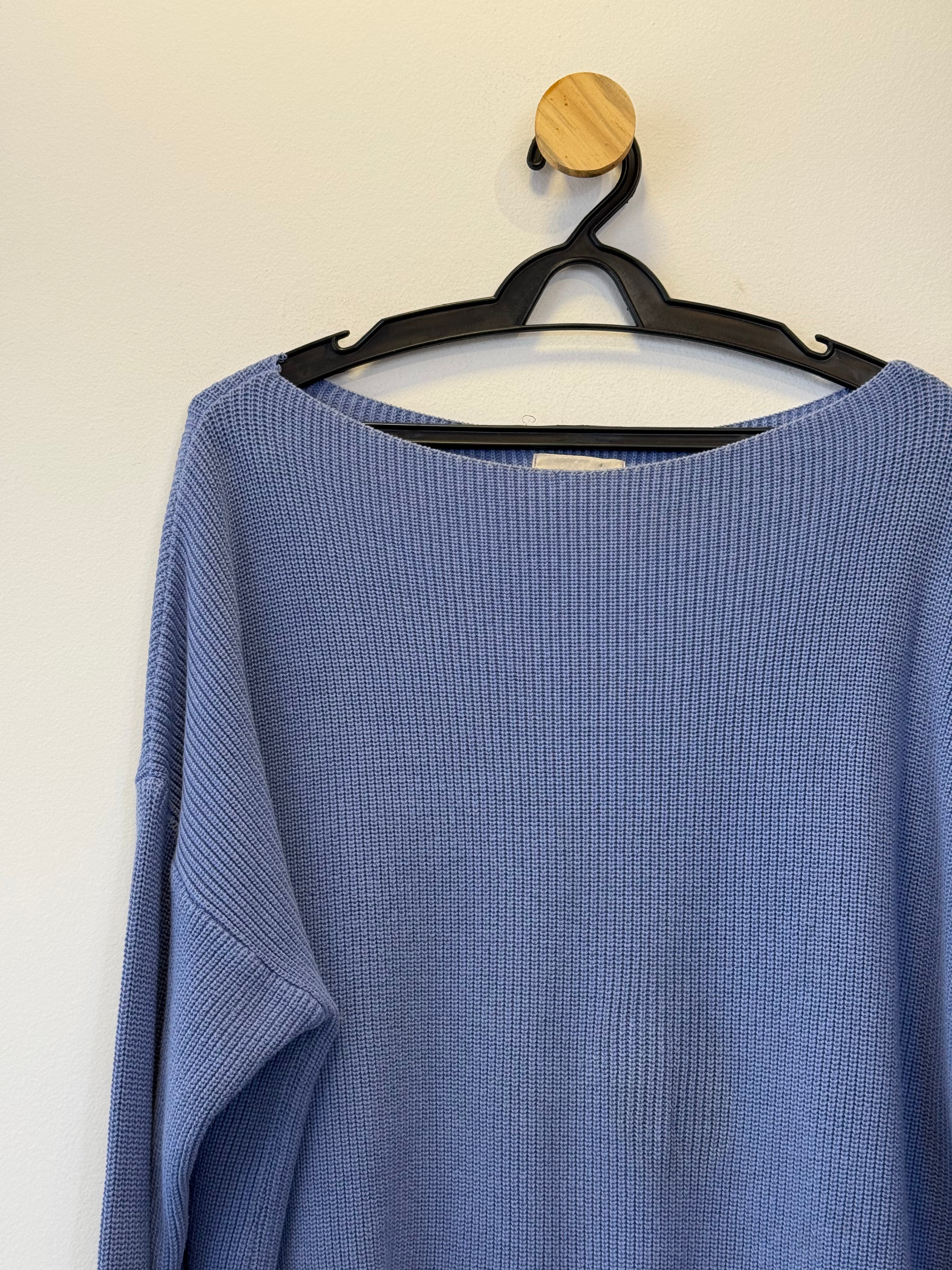 Suéter Tricot Azul Celeste
