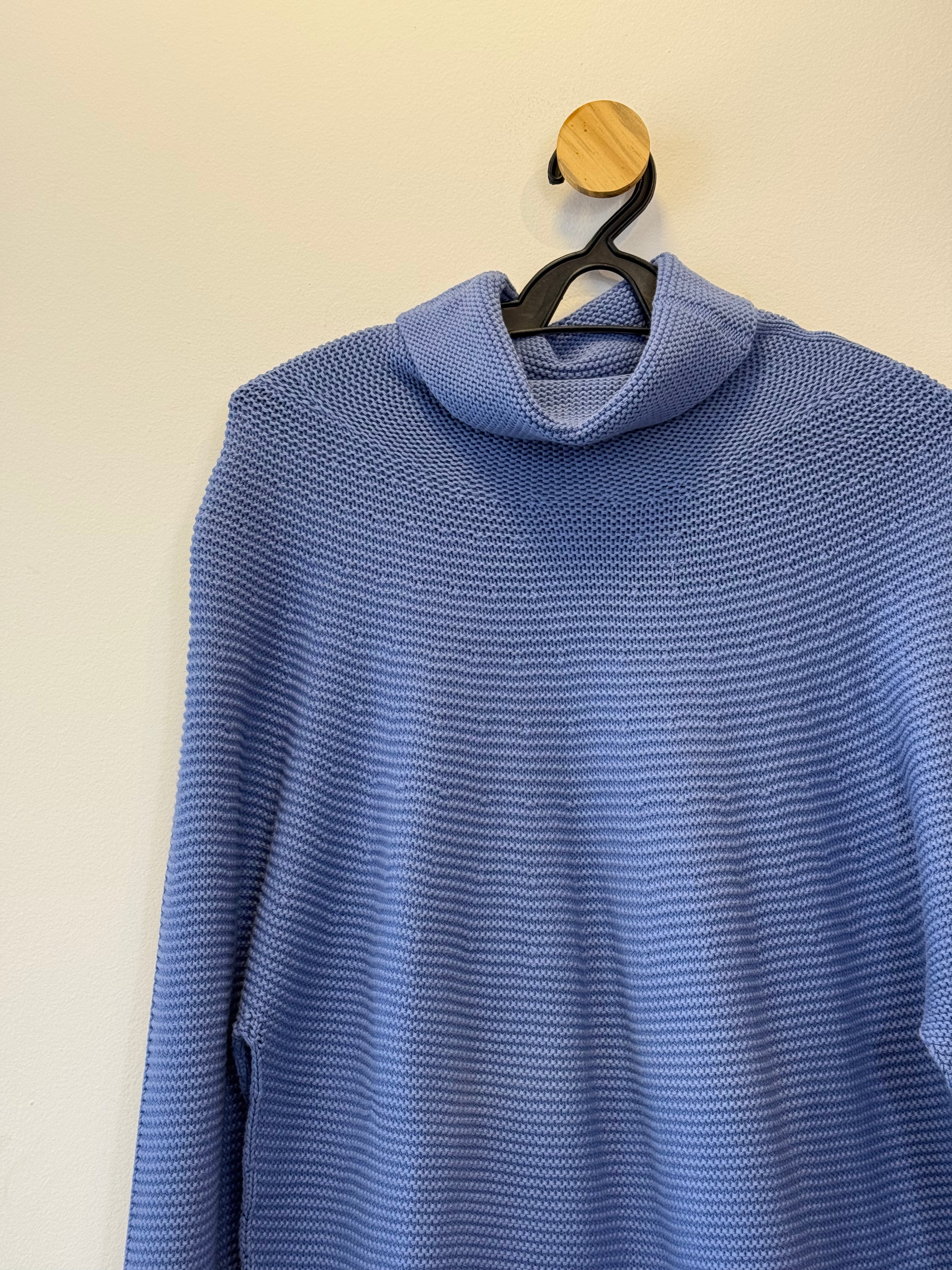 Pulôver Tricot Azul Celeste