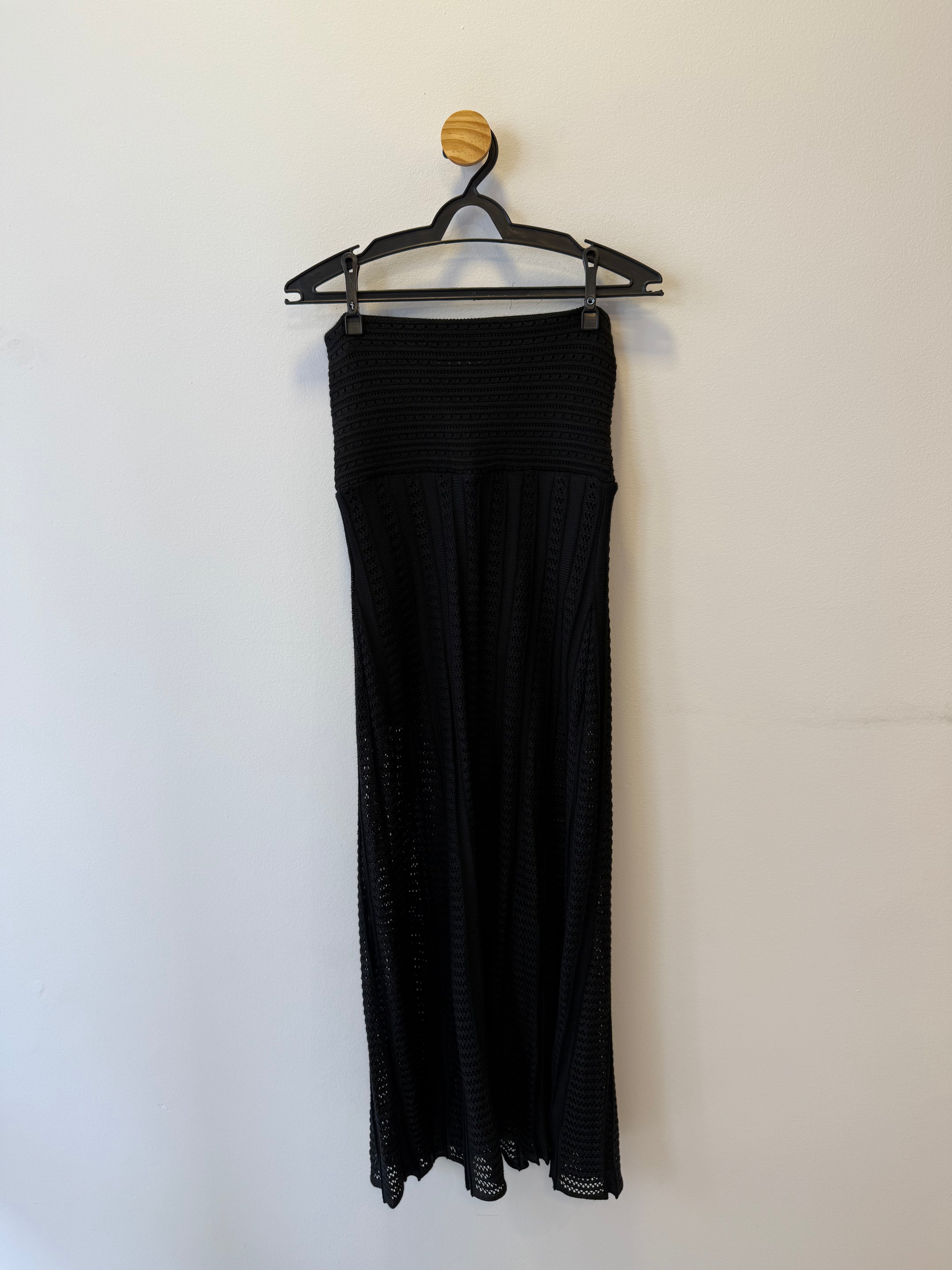 Saia Longa Tricot Preta