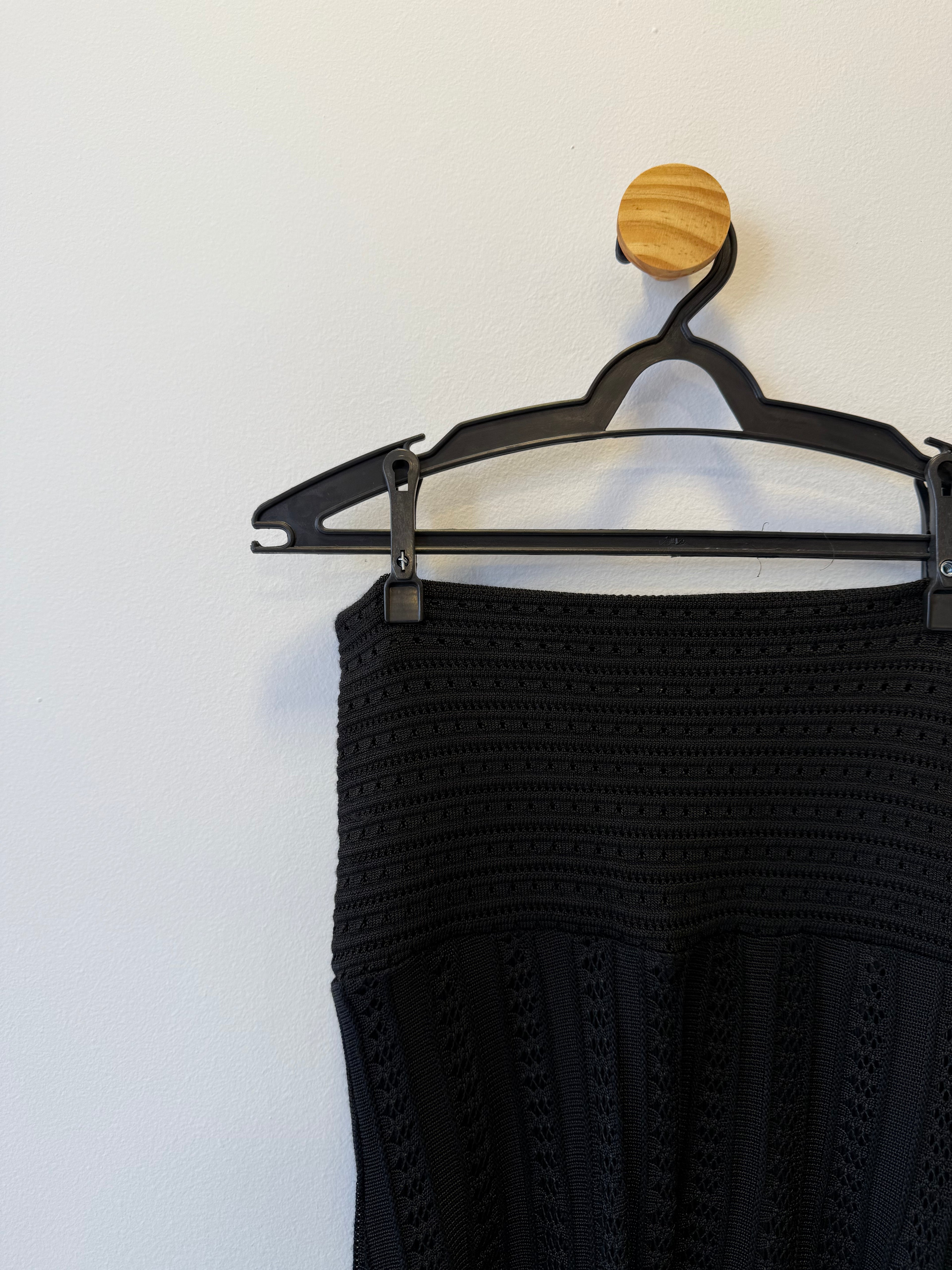 Saia Longa Tricot Preta