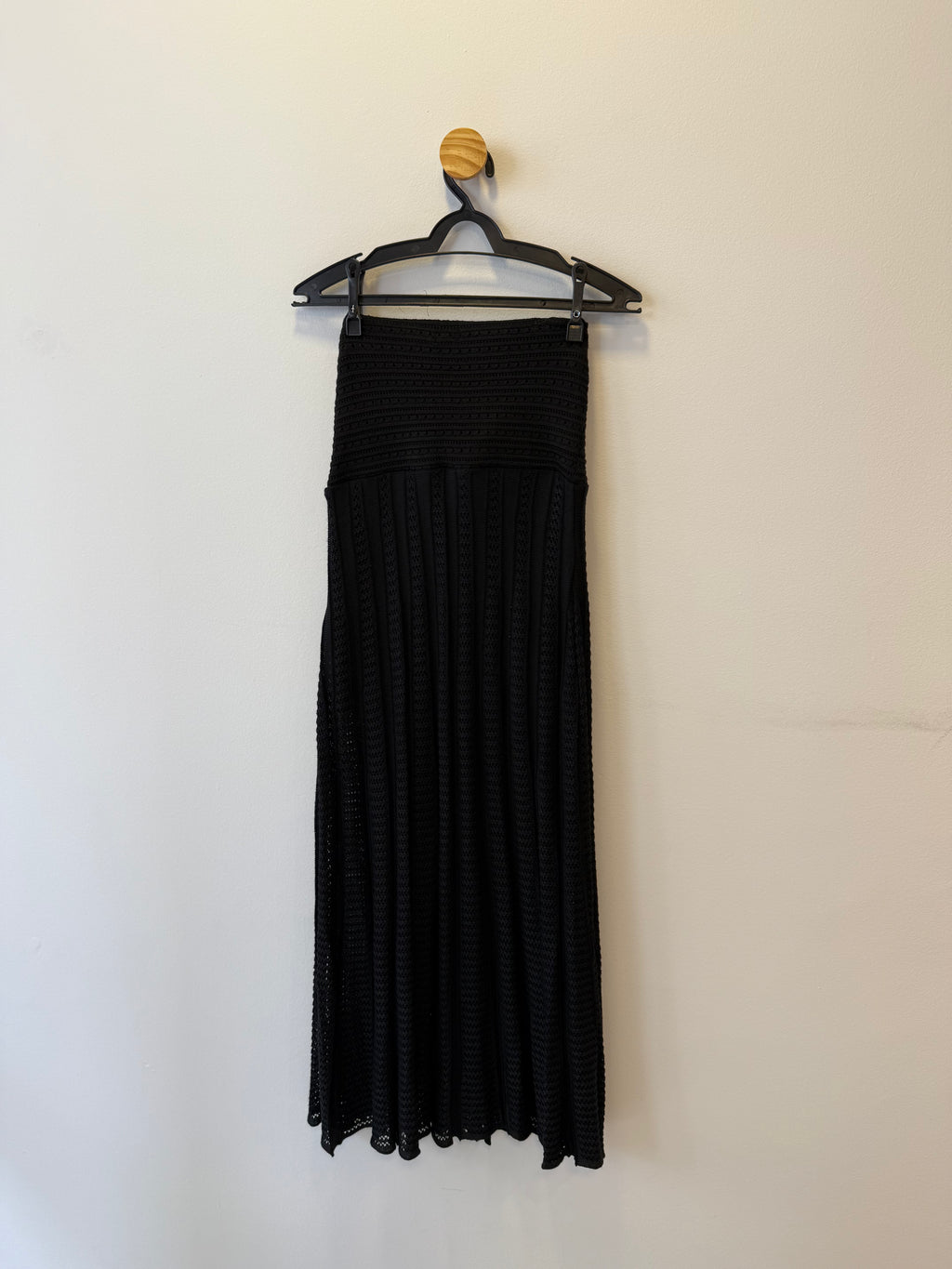 Saia Longa Tricot Preta