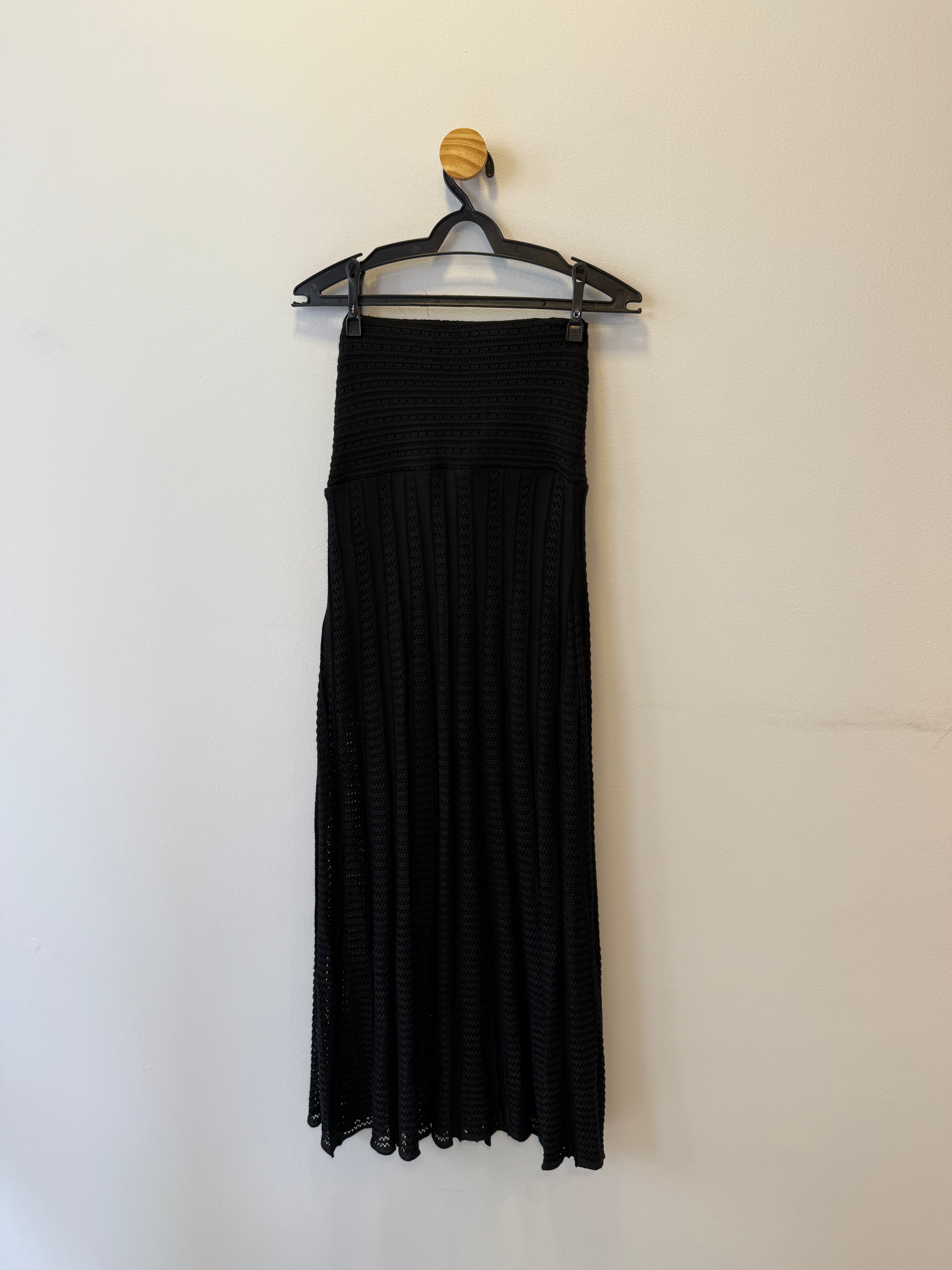 Saia Longa Tricot Preta
