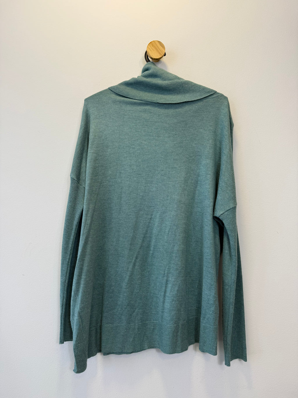 Suéter Tricot Verde Água